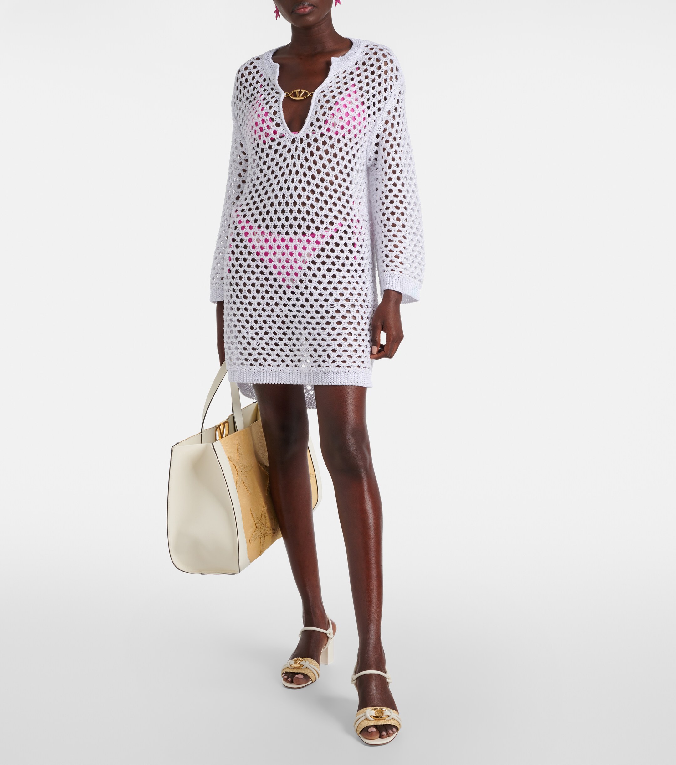 Valentino Garavani Valentino Garavani Fishnet beach dress