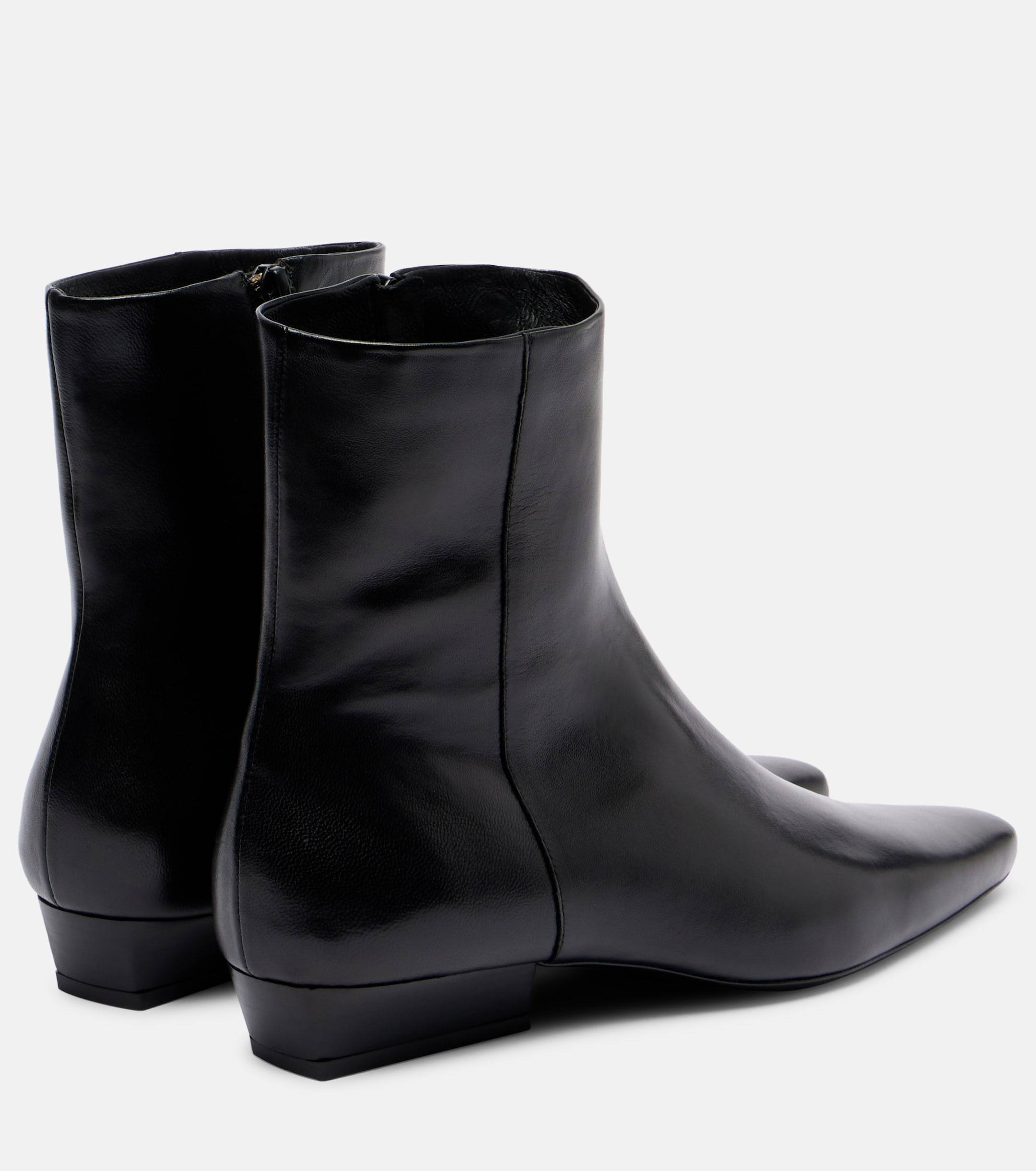 Staud Wally Flat leather ankle boots