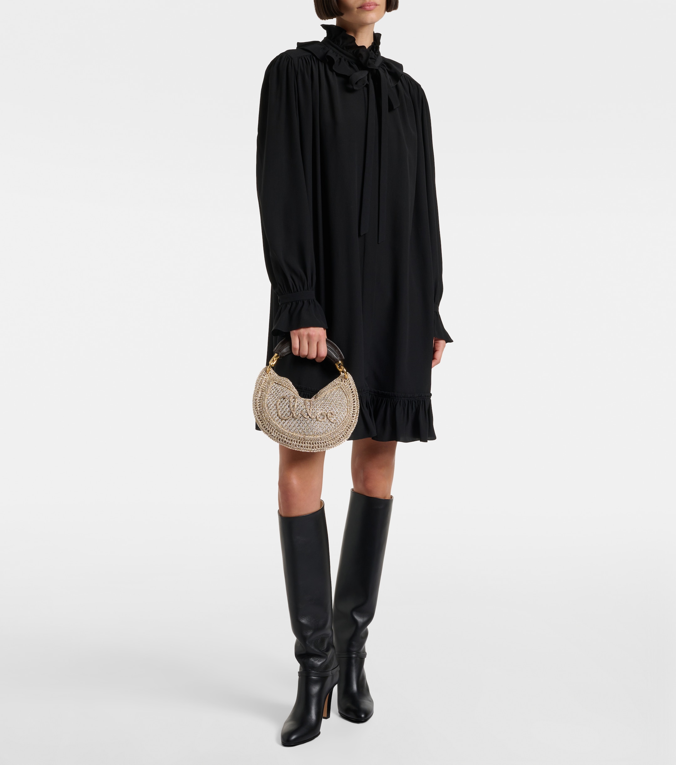 Chloé Chloé Summer Banana Mini crochet shoulder bag