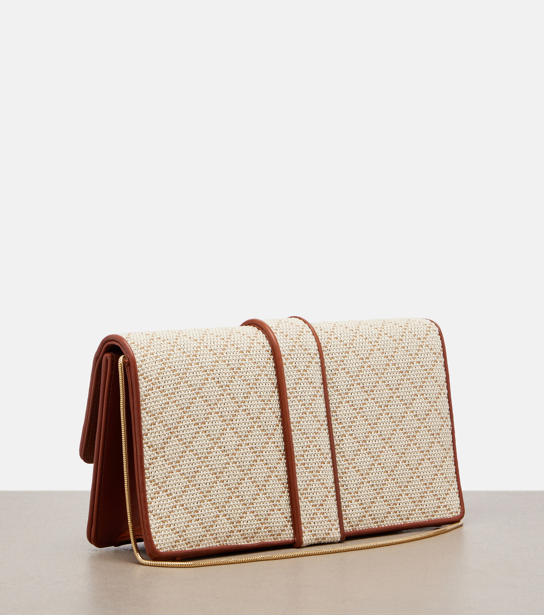 MANOLO BLAHNIK Maycap raffia-effect clutch
