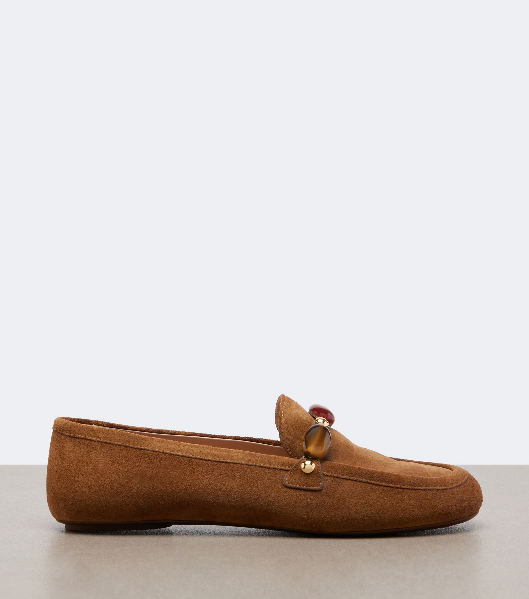 GIANVITO ROSSI Gianvito Rossi Embellished suede loafers