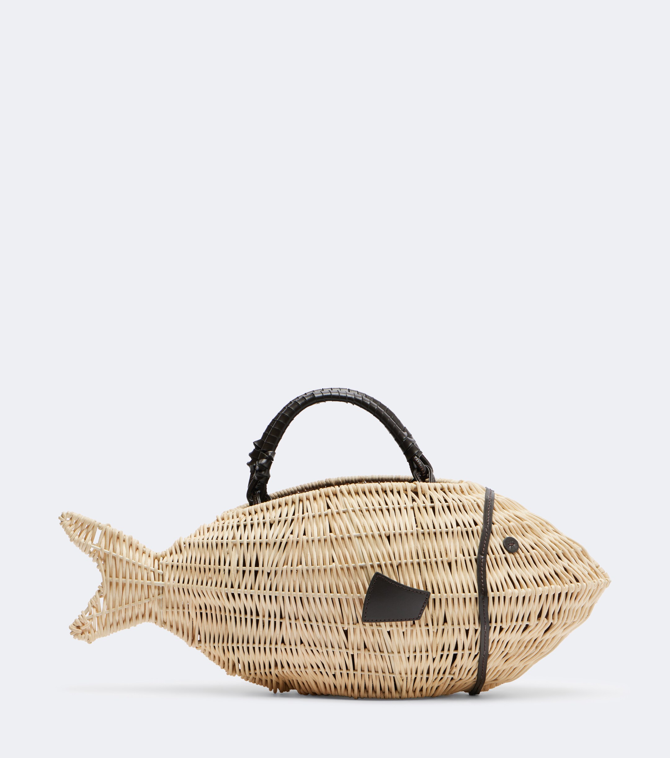 Staud Cleo Small wicker top-handle bag