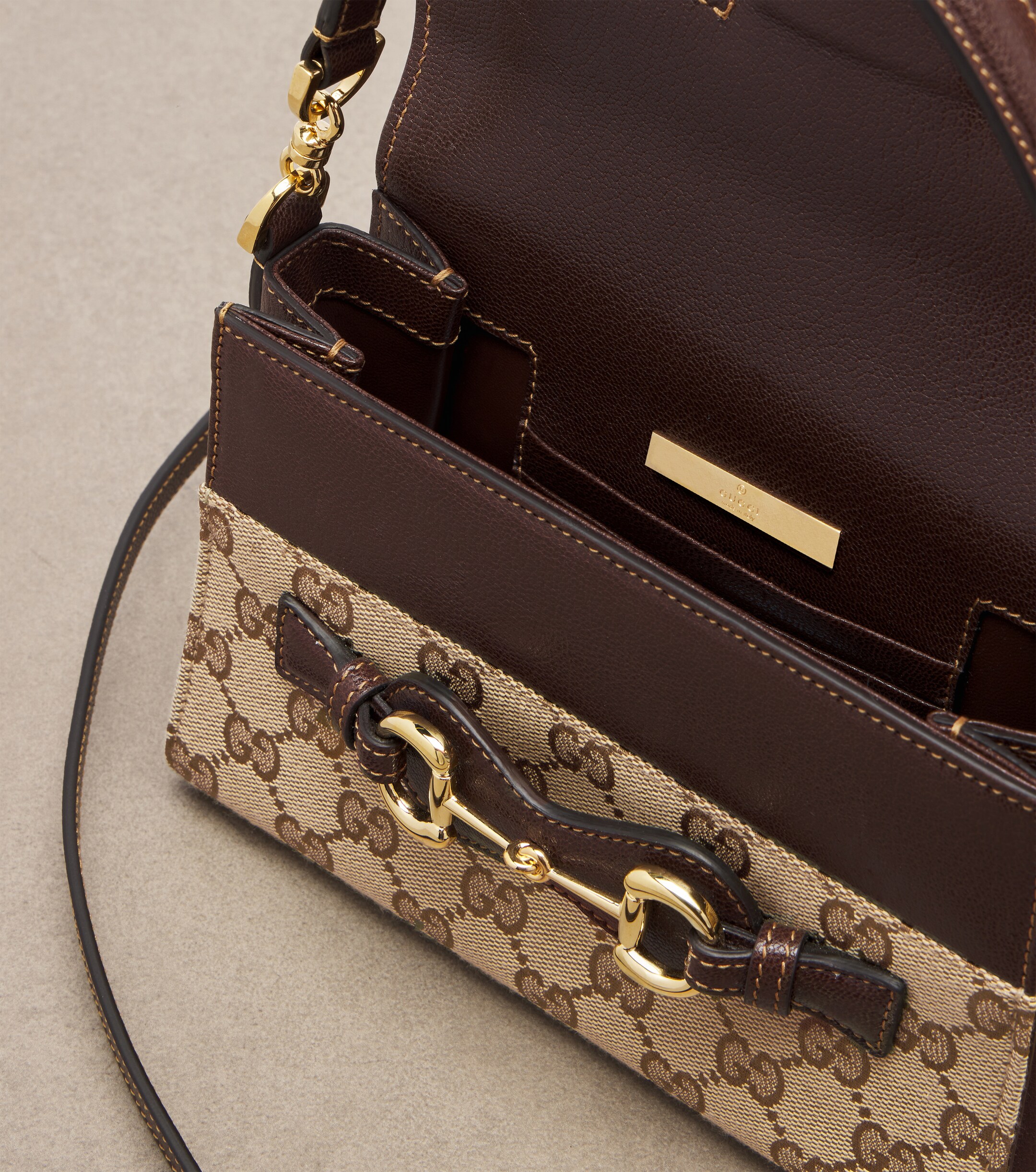Gucci Horsebit Duomo Small GG canvas top-handle bag