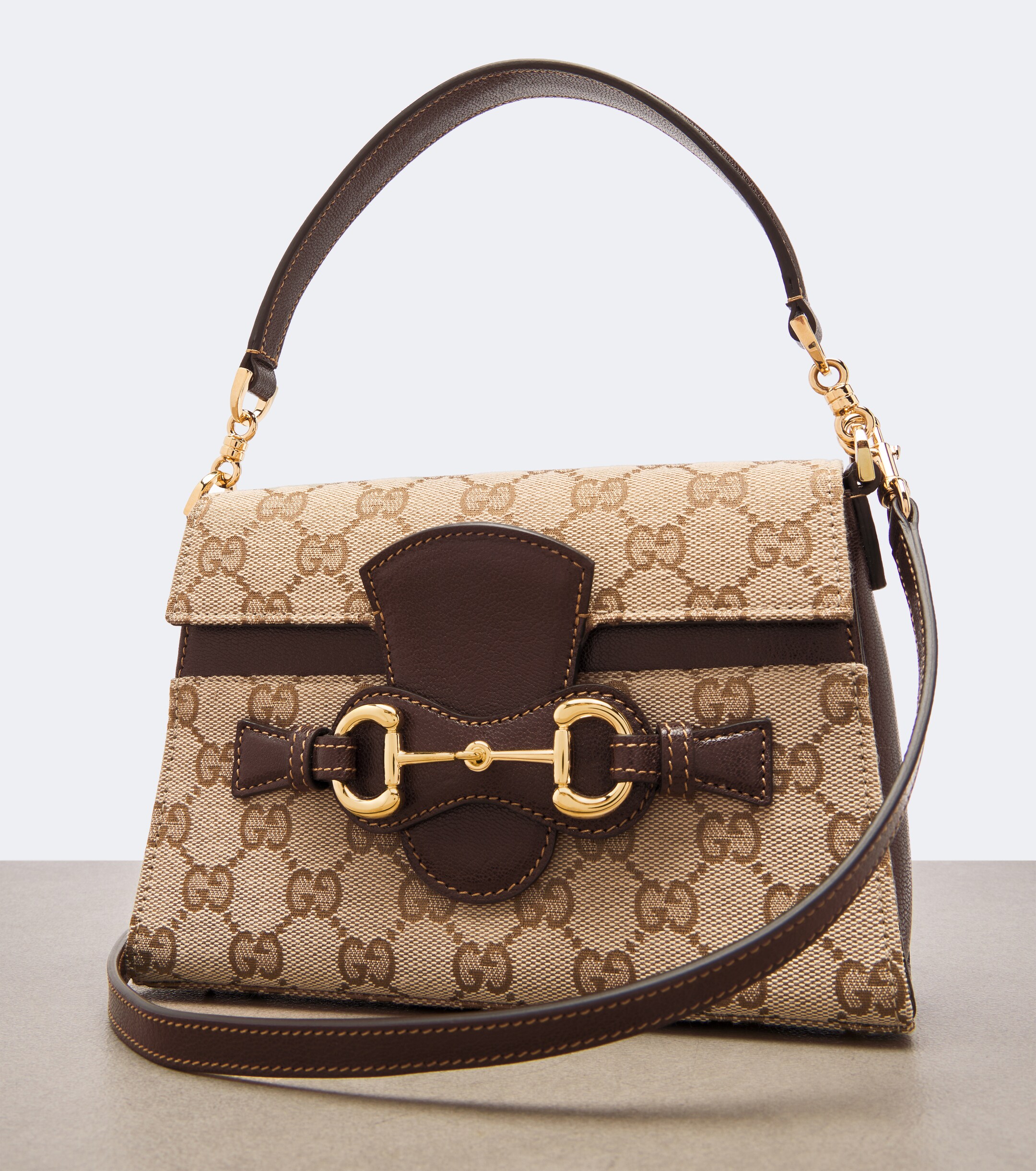 Gucci Horsebit Duomo Small GG canvas top-handle bag
