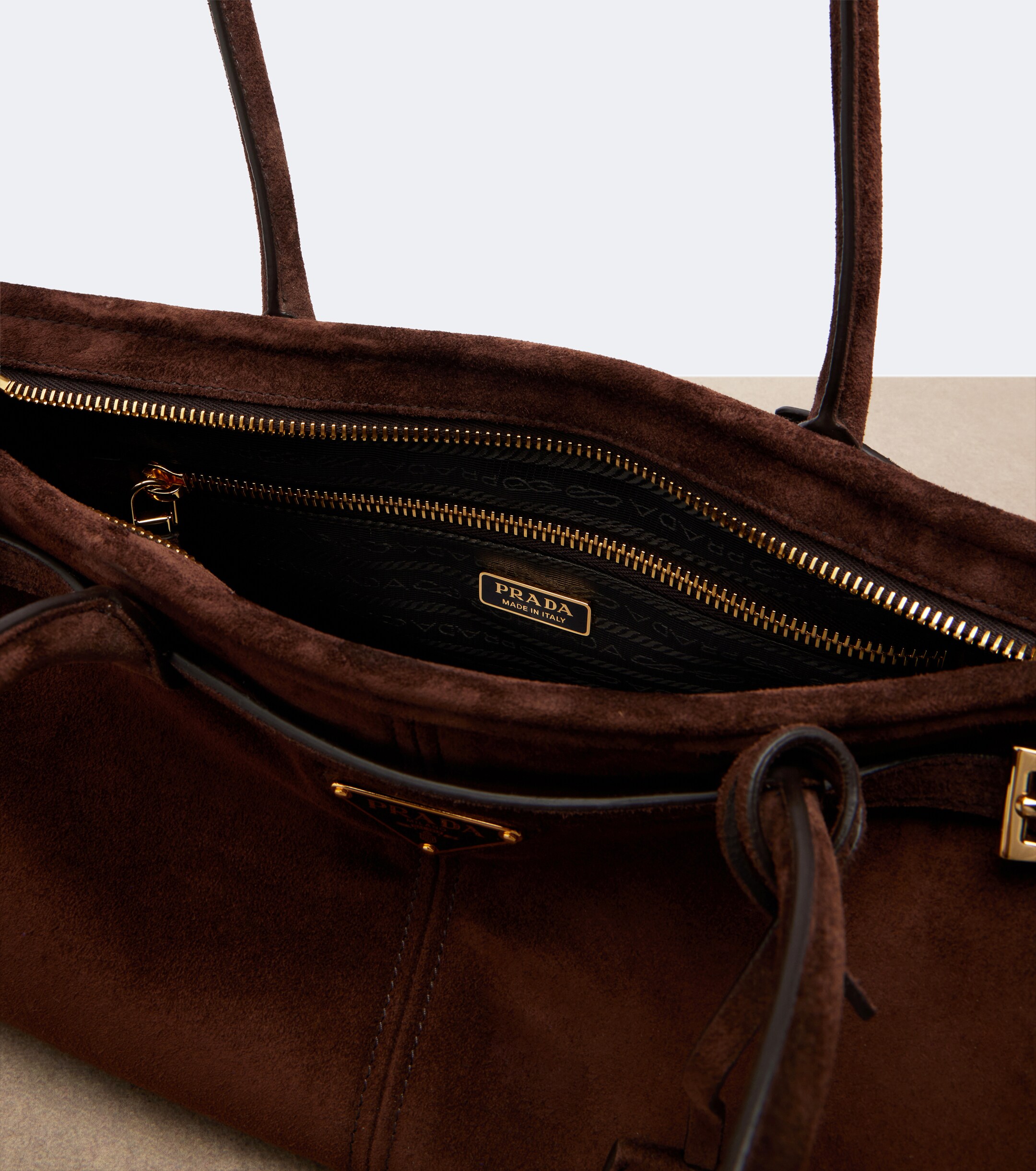 Prada Prada Bonnie Medium suede shoulder bag