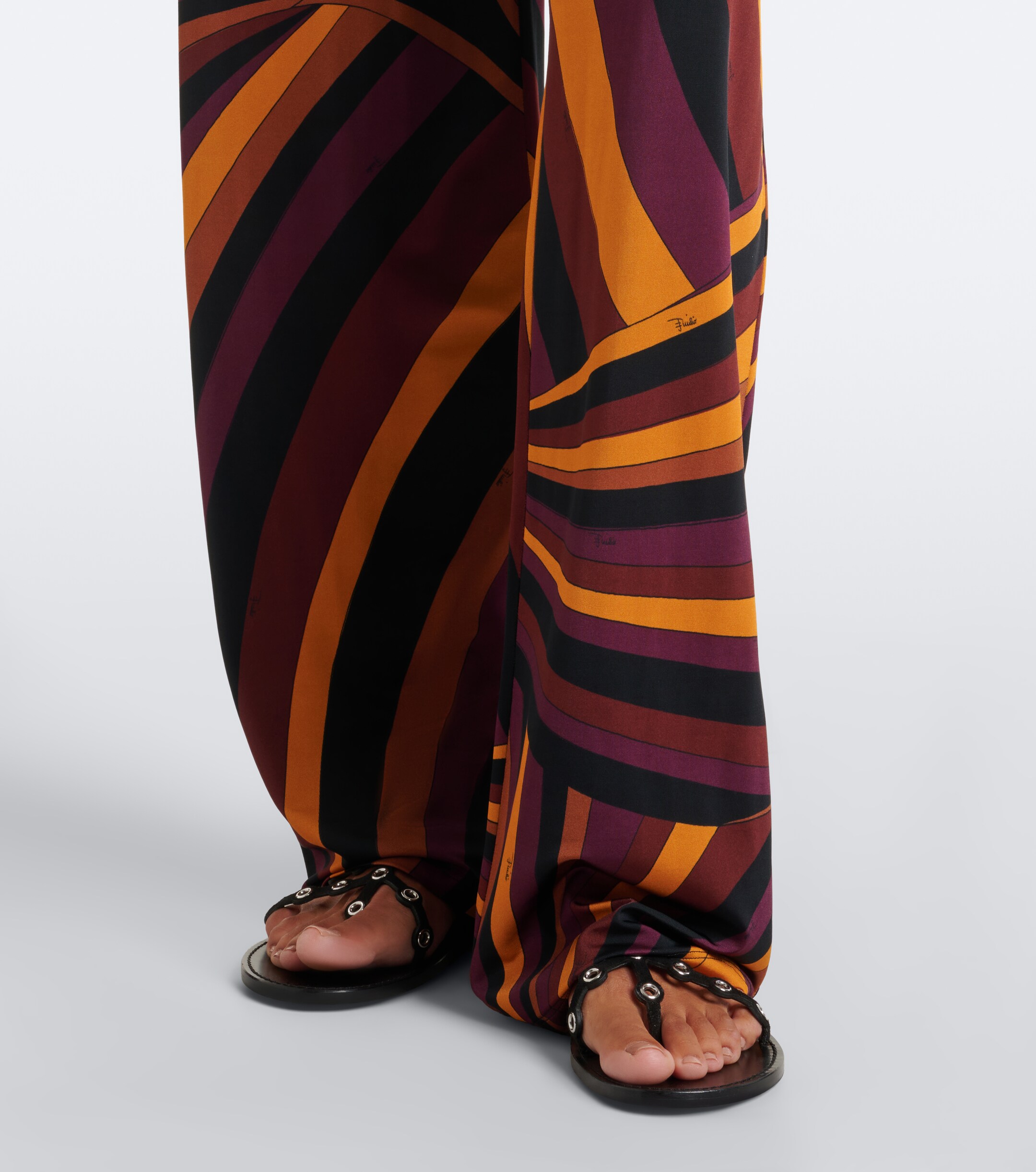 Pucci Pucci Iride satin jersey wide-leg pants