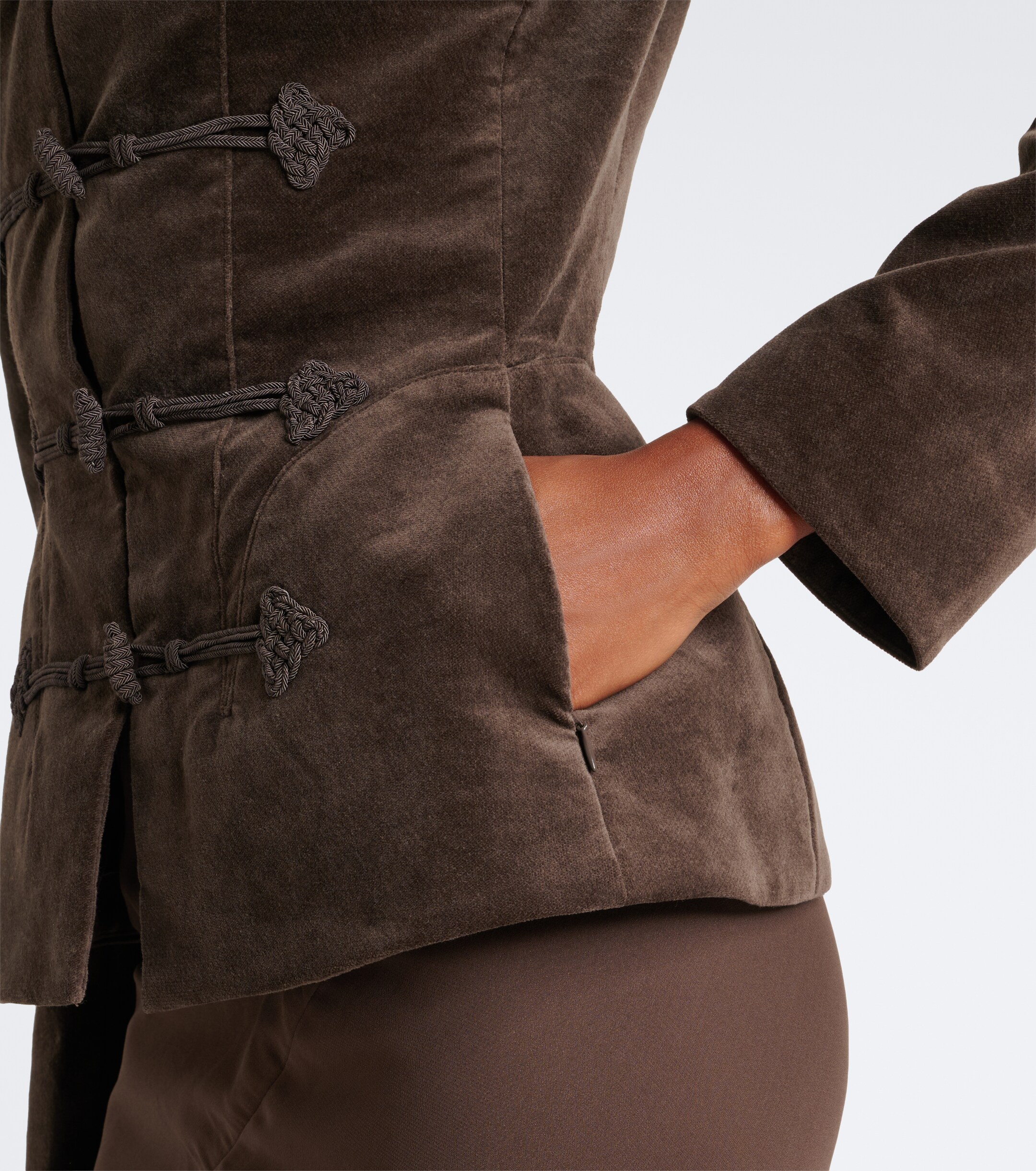 DE LA VALI De La Vali Vega cotton velvet jacket