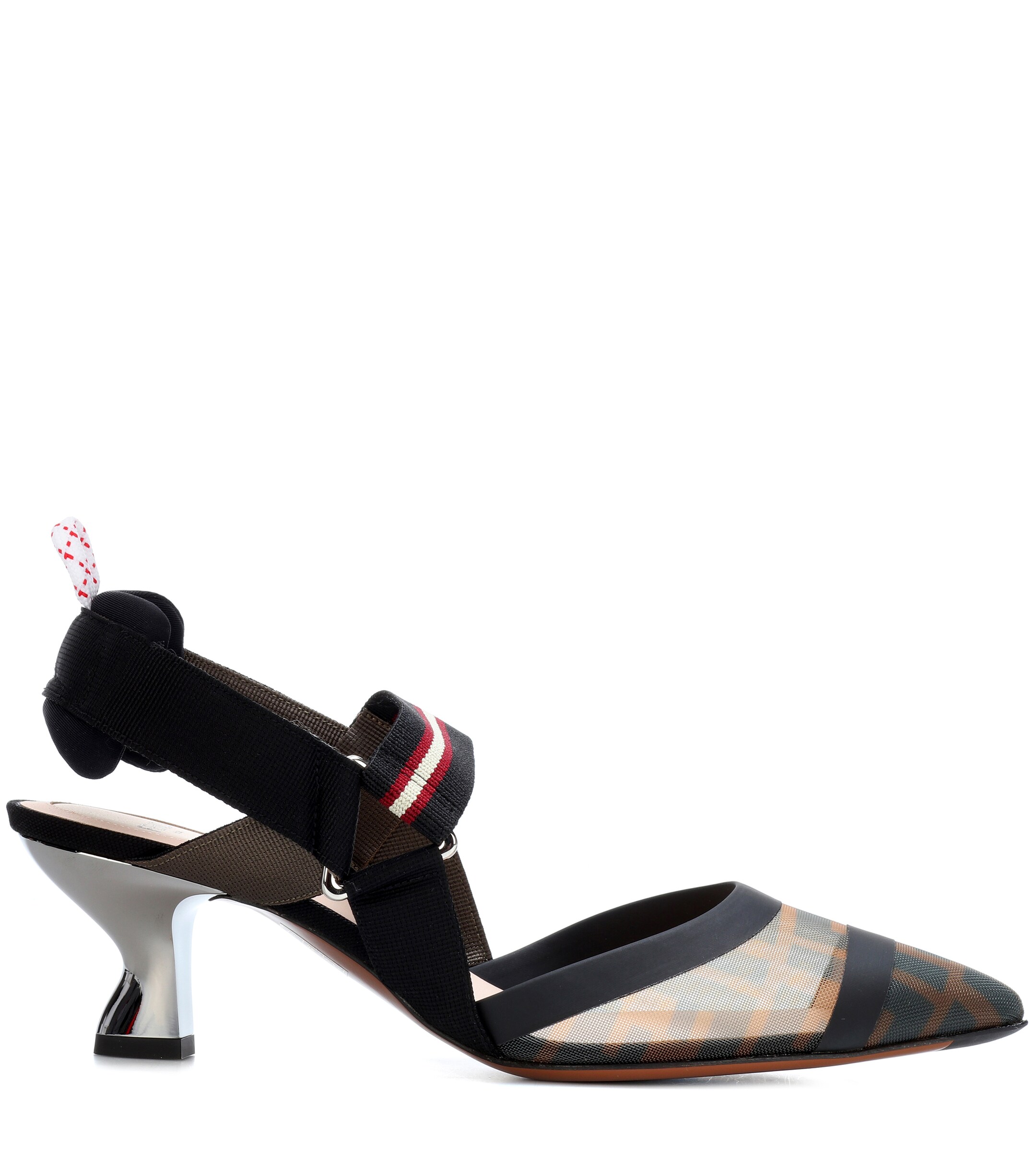 Fendi Fendi Colibrì mesh slingback pumps