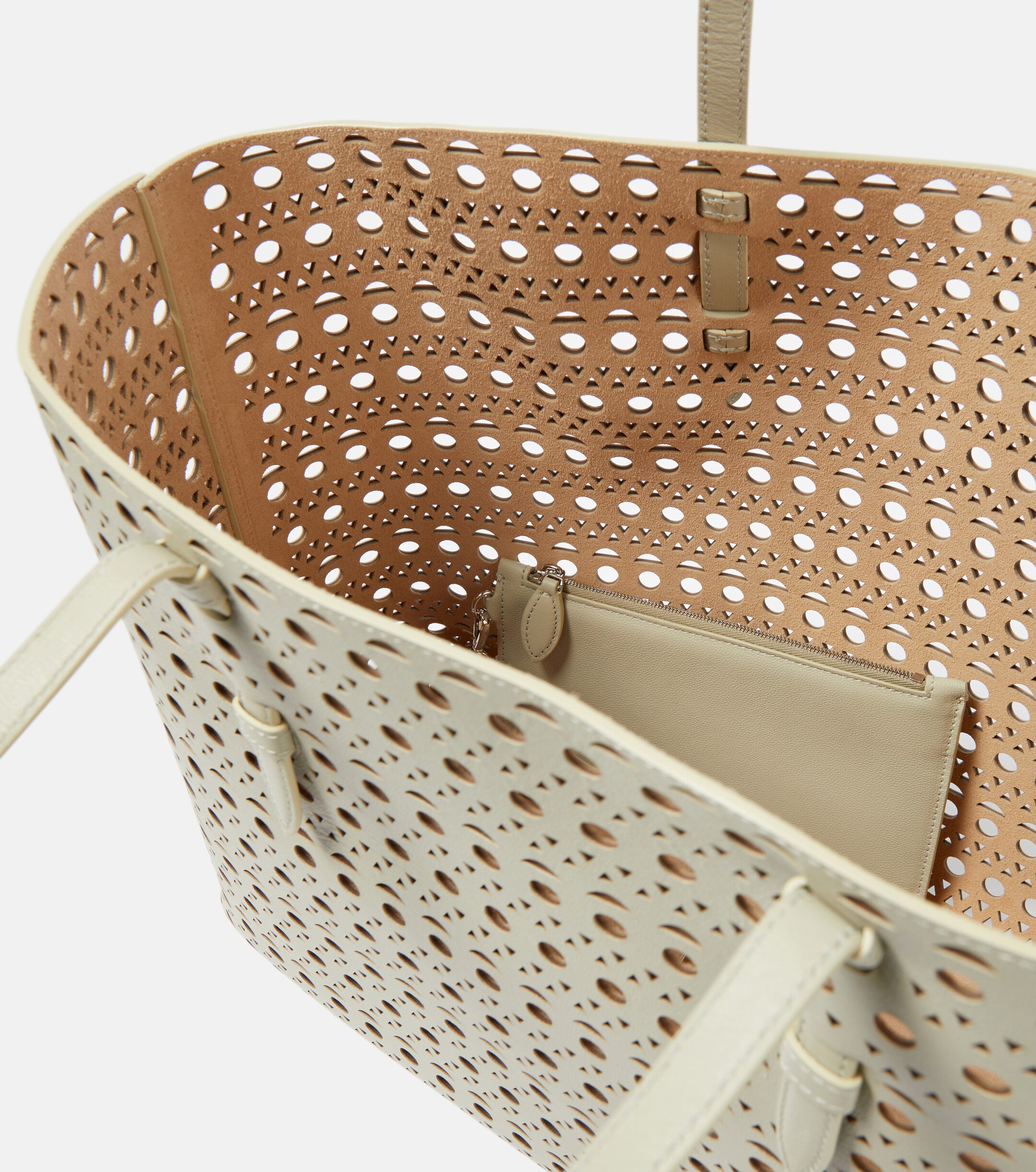 Alaïa Mina 44 Vienne Wave leather tote bag