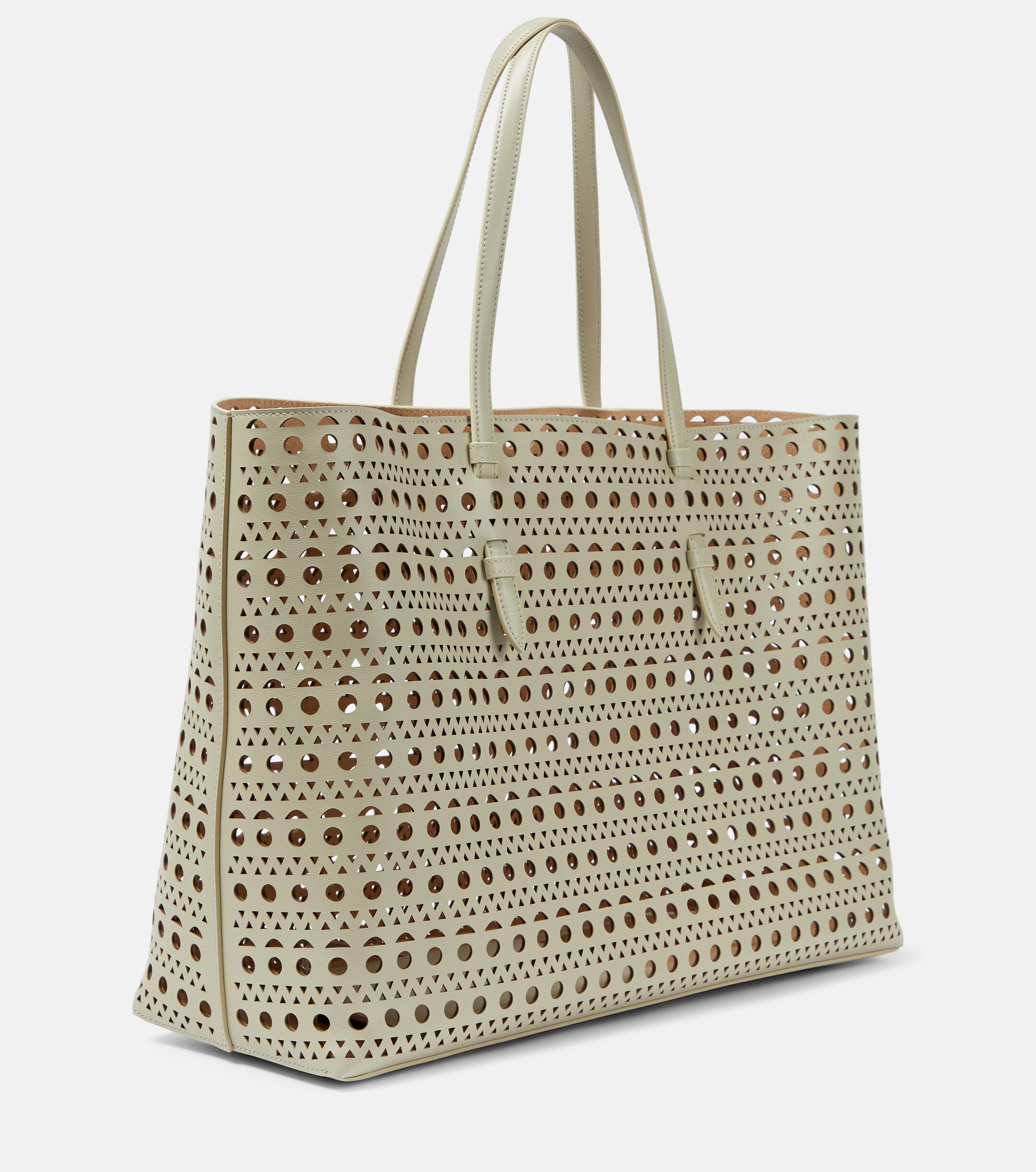Alaïa Mina 44 Vienne Wave leather tote bag