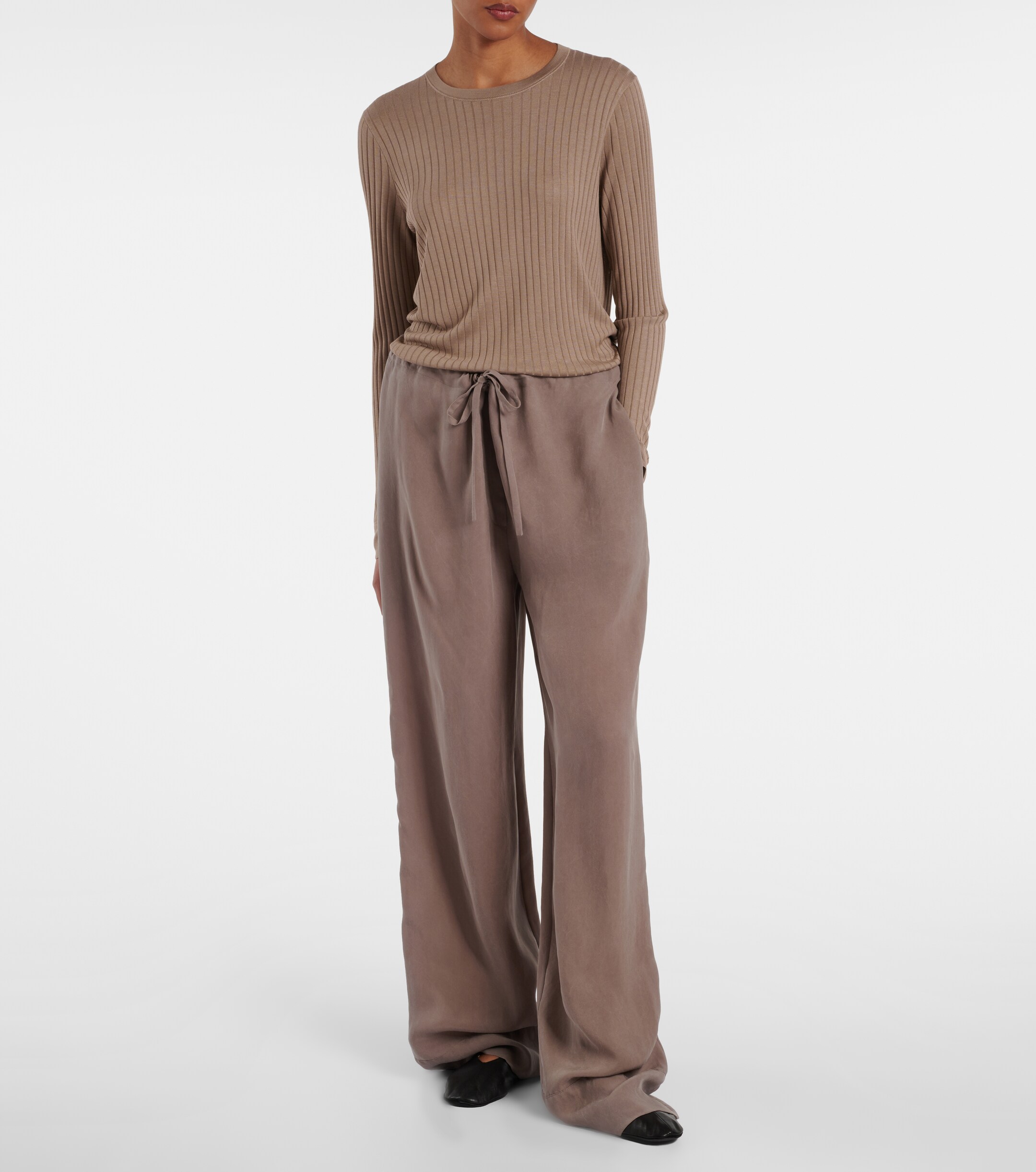 The Row Keya ribbed-knit top