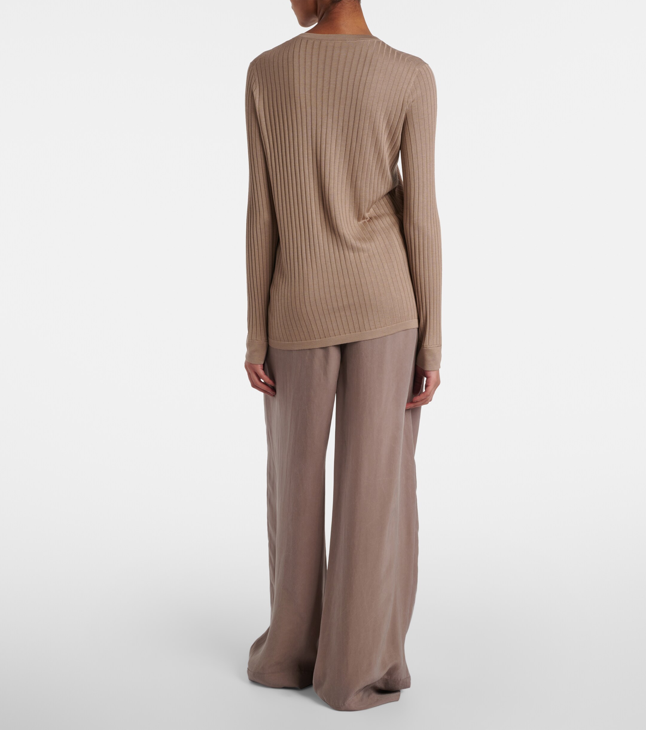 The Row Keya ribbed-knit top