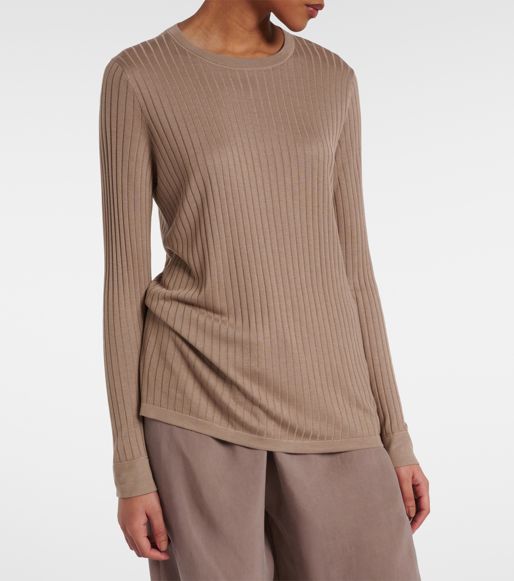 The Row Keya ribbed-knit top