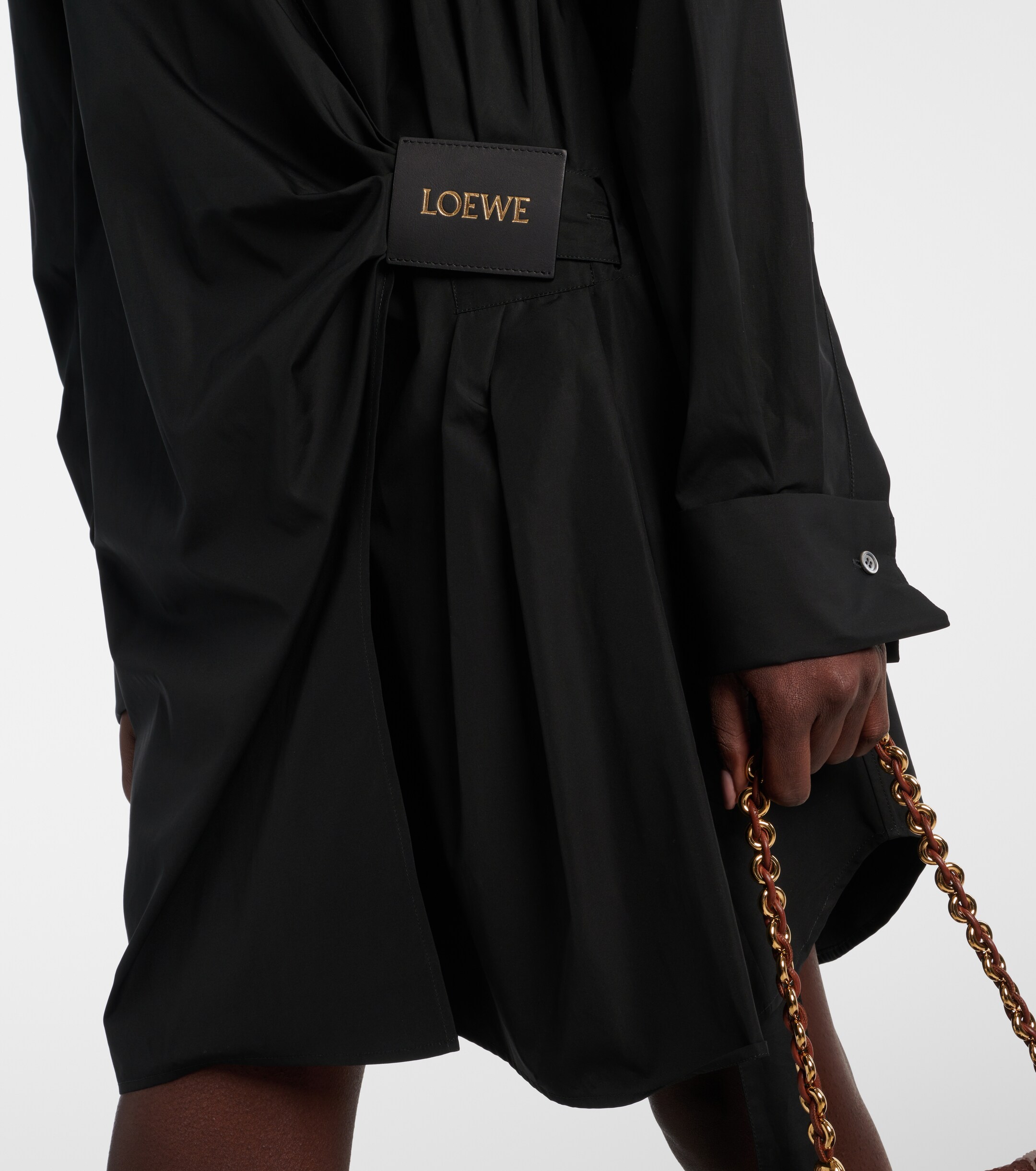 Loewe Draped cotton shirt dress thumbnail