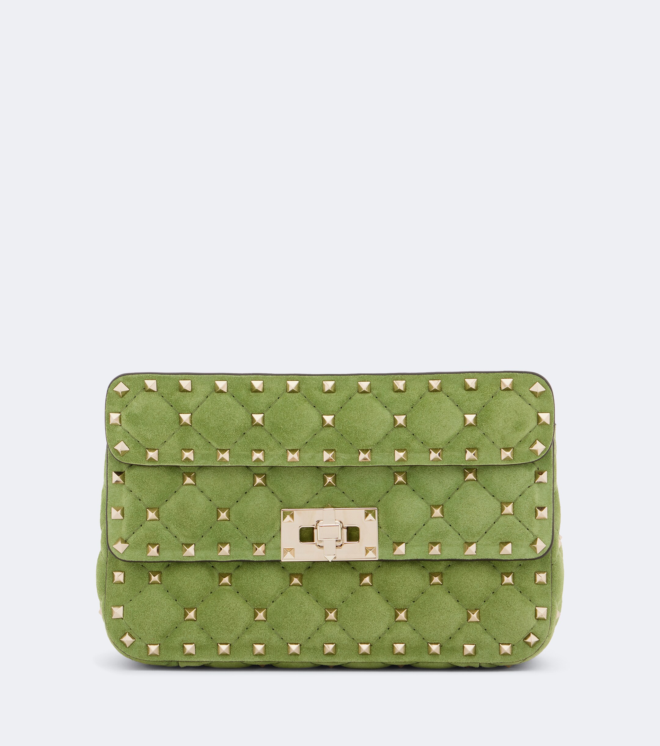 Valentino Garavani Rockstud Spike Small suede top-handle bag