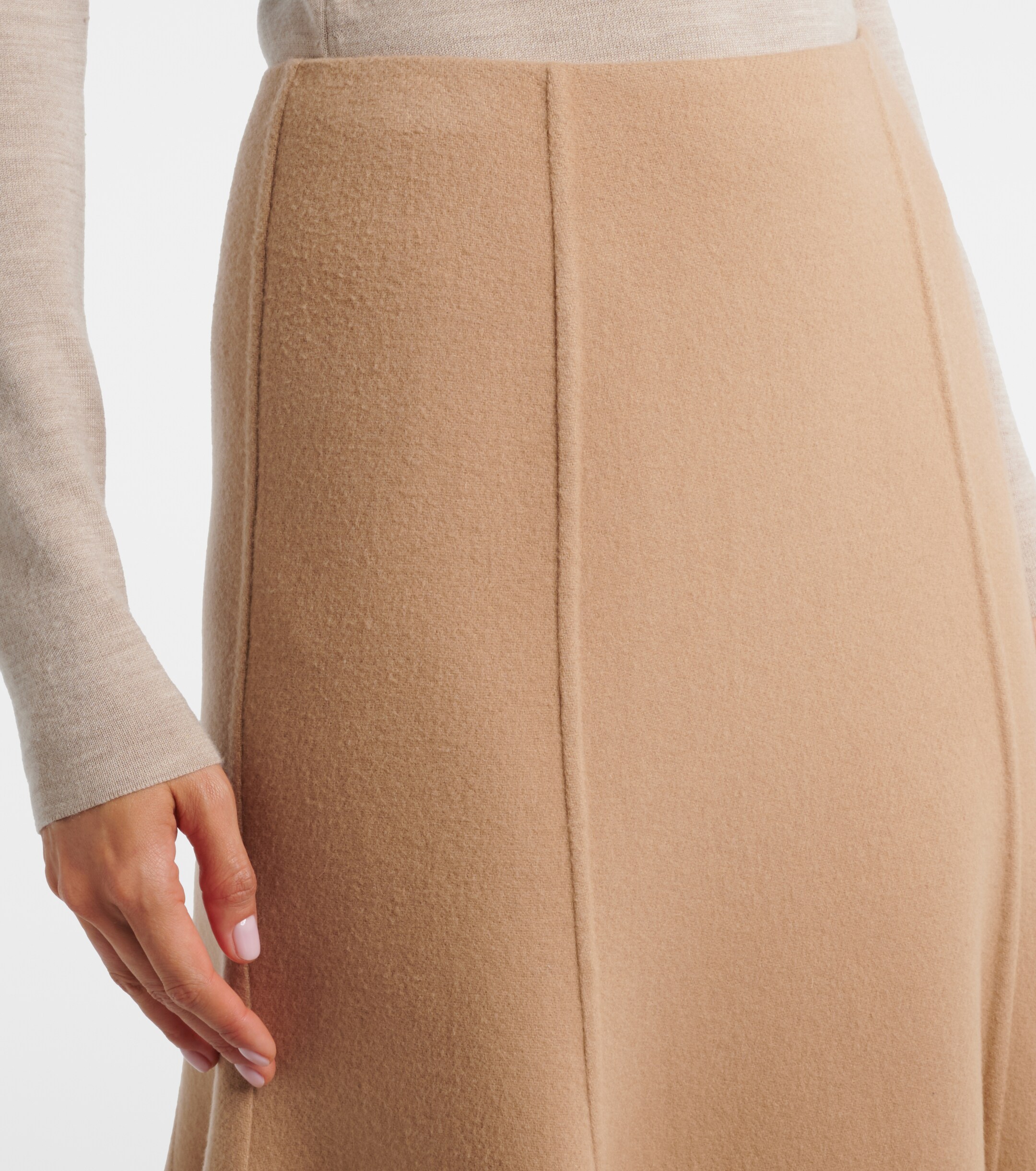 Gabriela Hearst Gabriela Hearst Patterson cashmere midi skirt