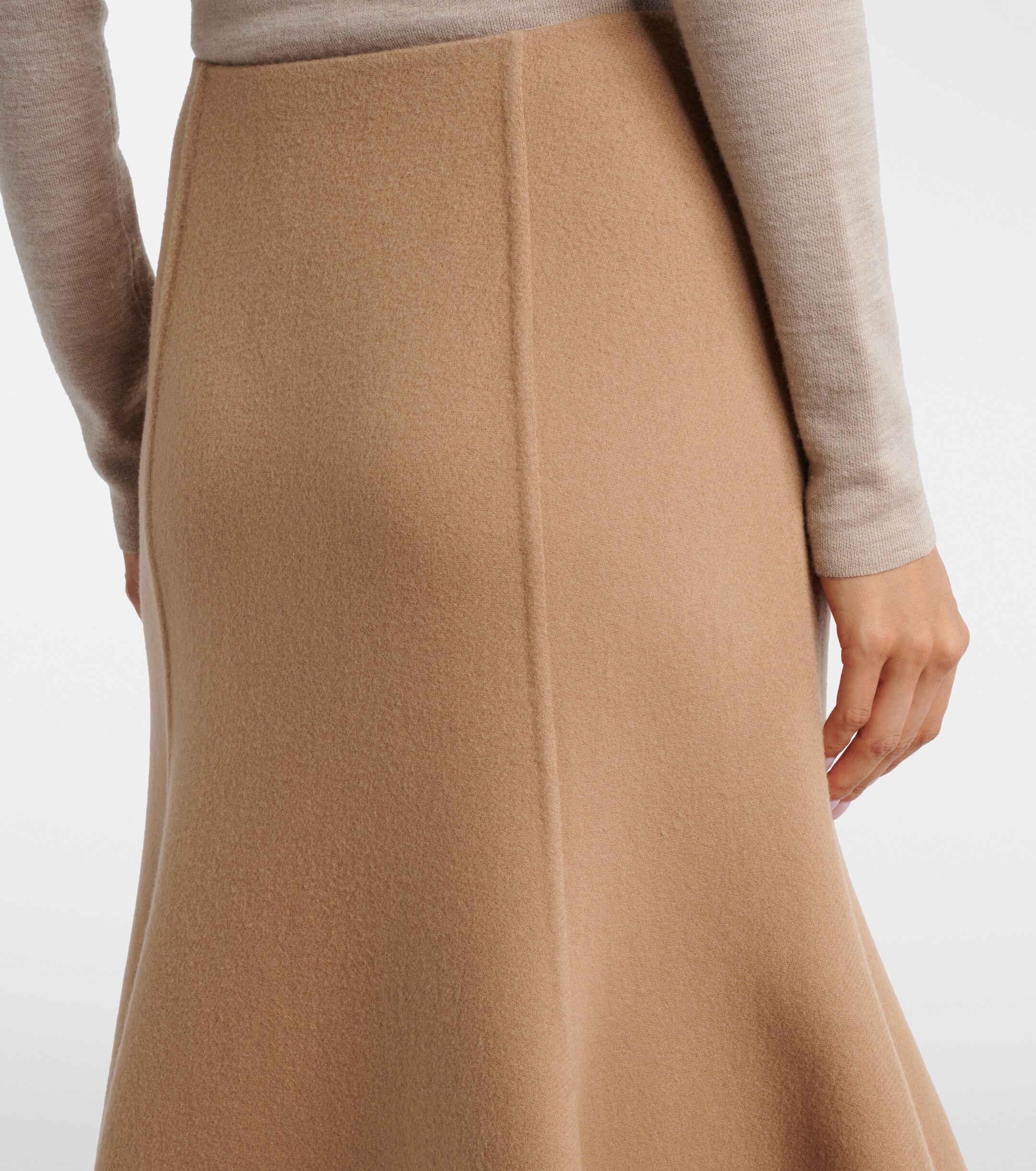Gabriela Hearst Gabriela Hearst Patterson cashmere midi skirt