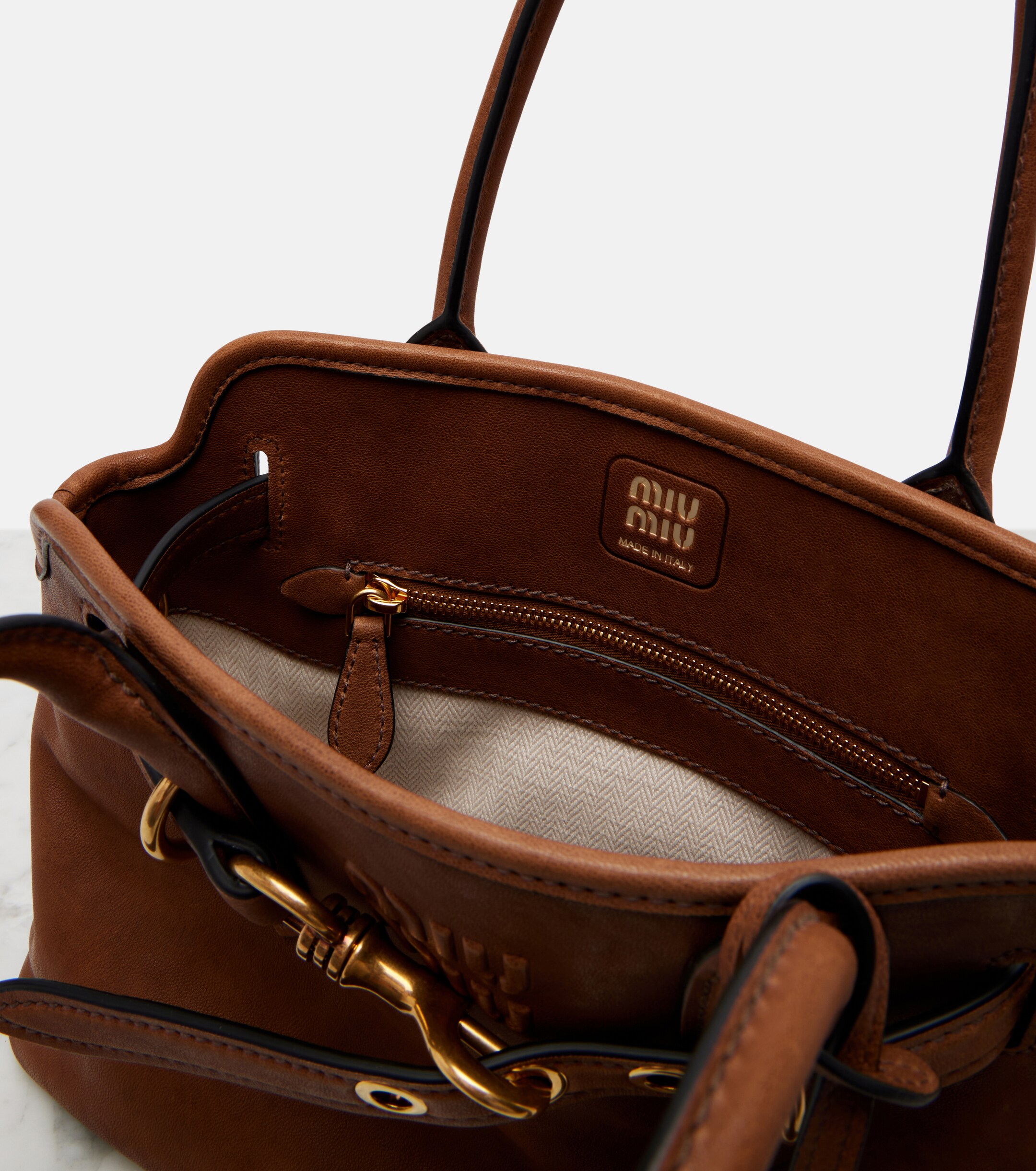 Miu Miu Aventure Small leather shoulder bag