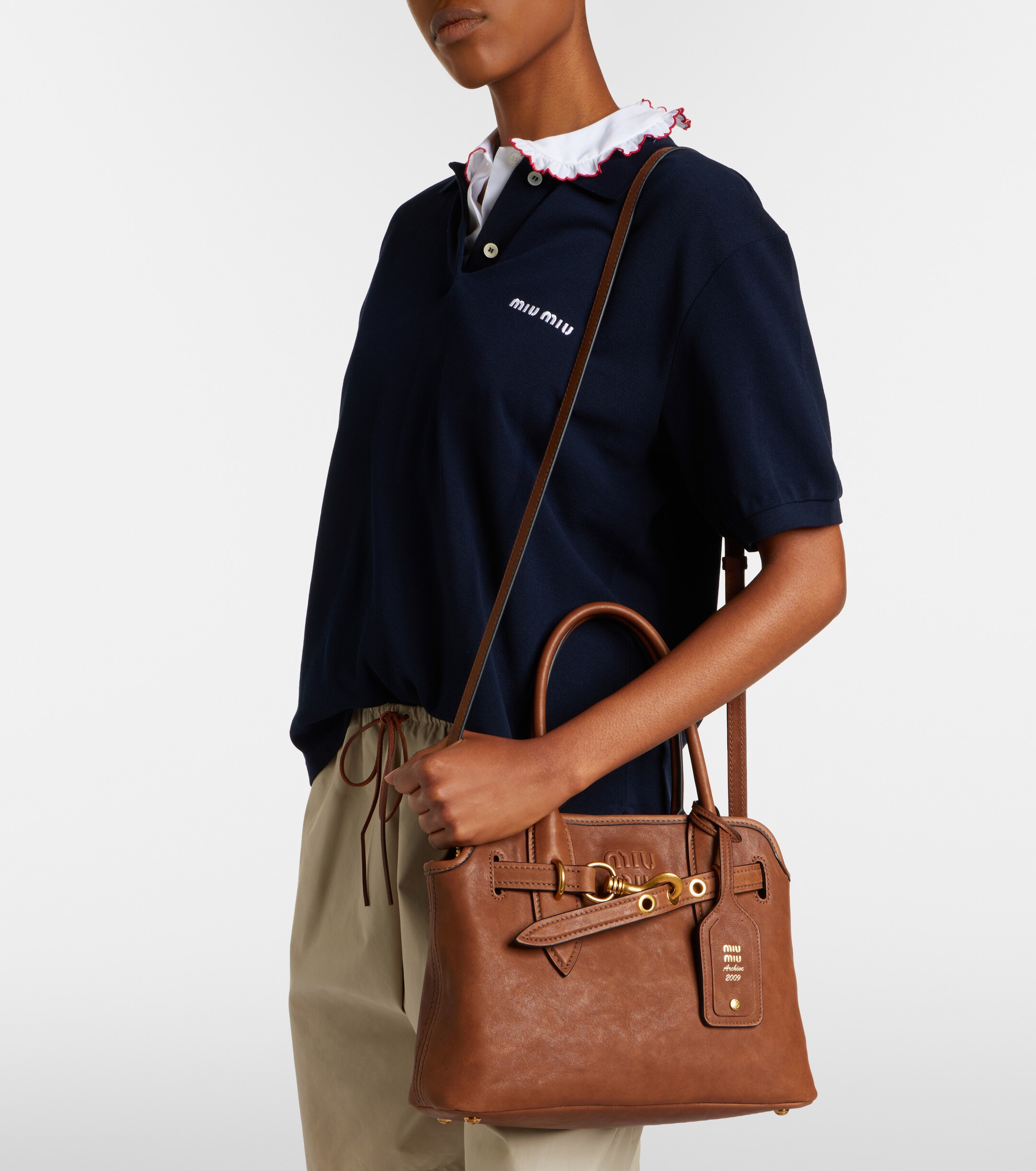 Miu Miu Aventure Small leather shoulder bag