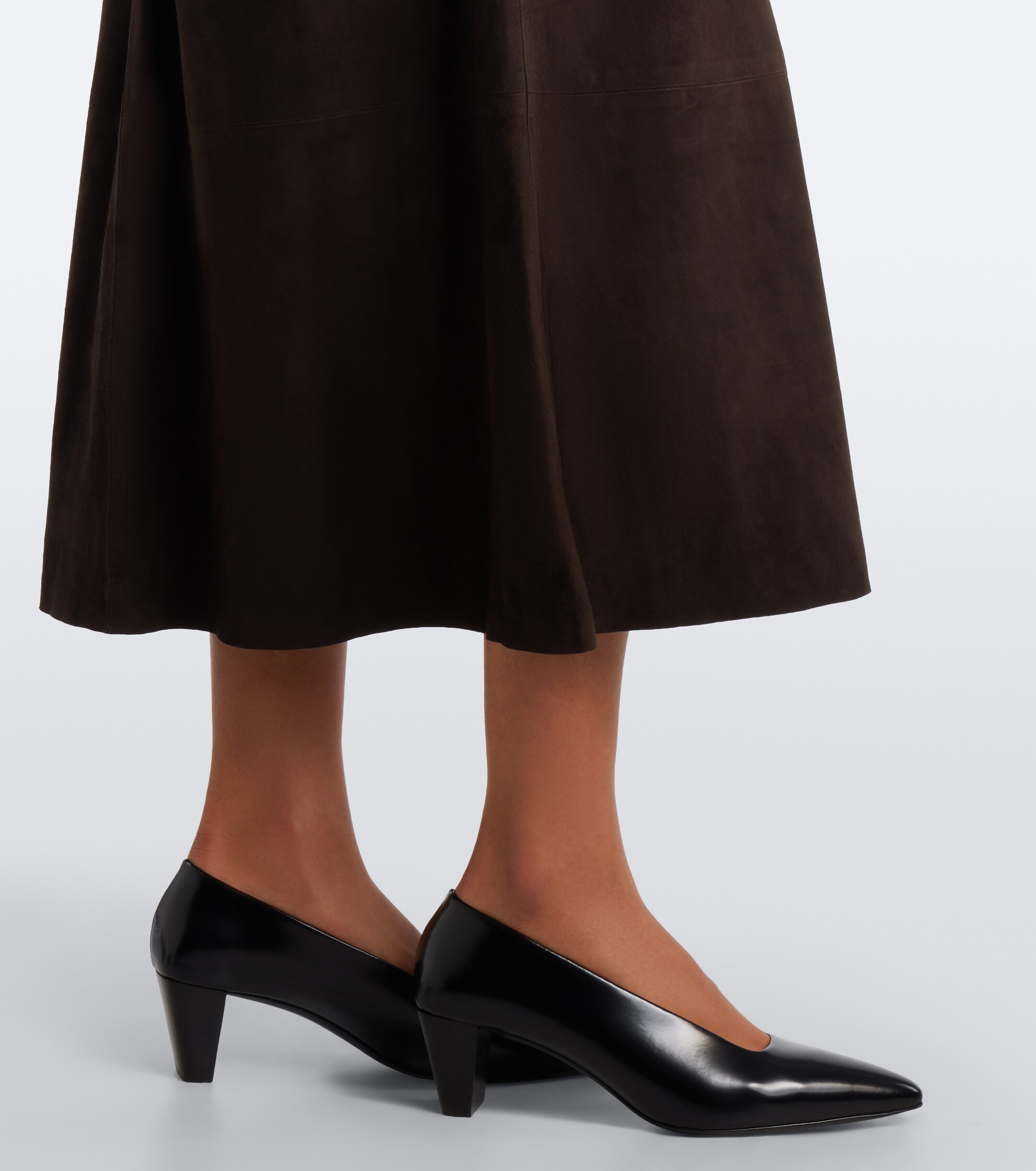 S Max Mara 'S Max Mara Suede midi skirt