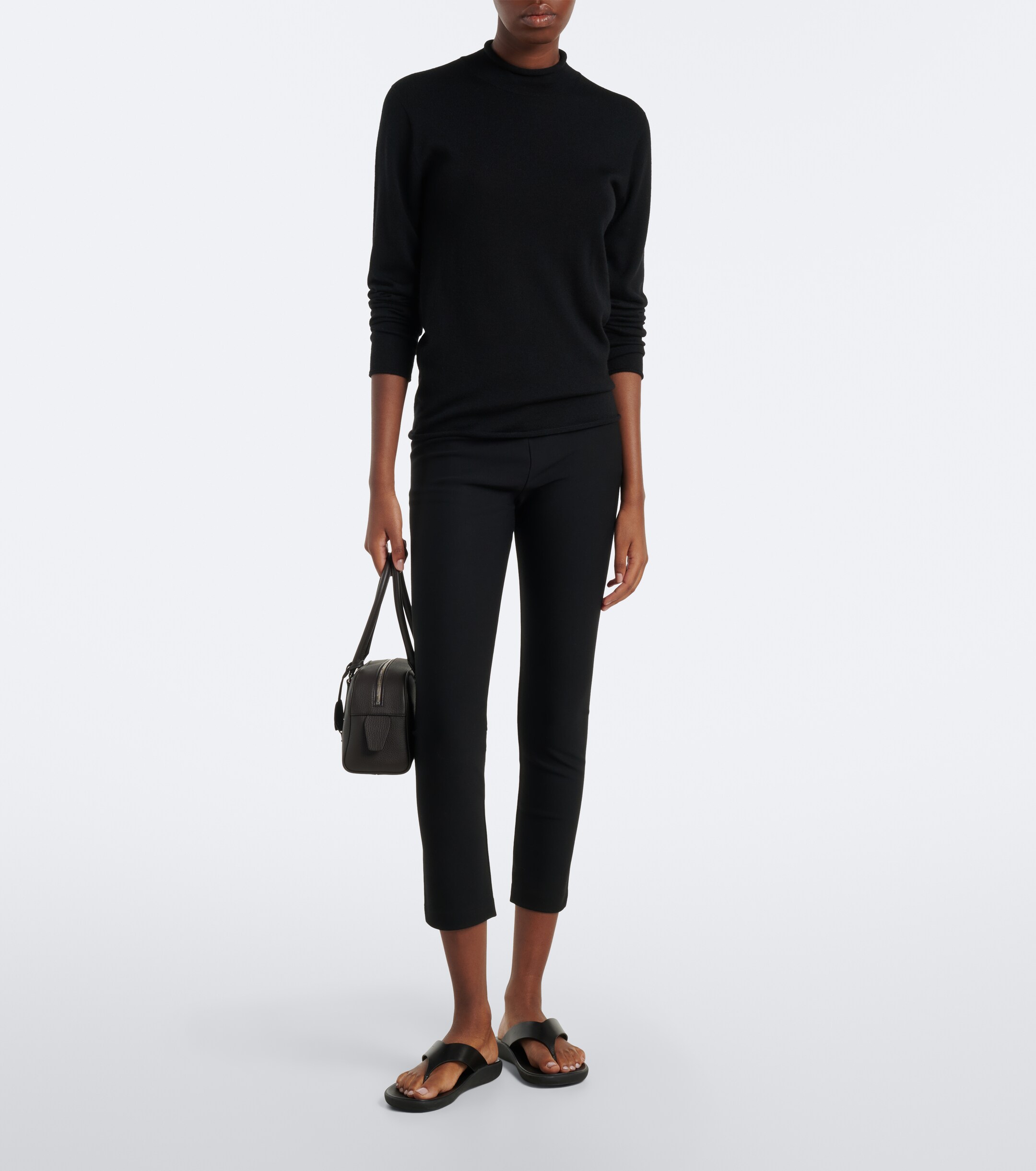 The Row E/W India Small leather shoulder bag