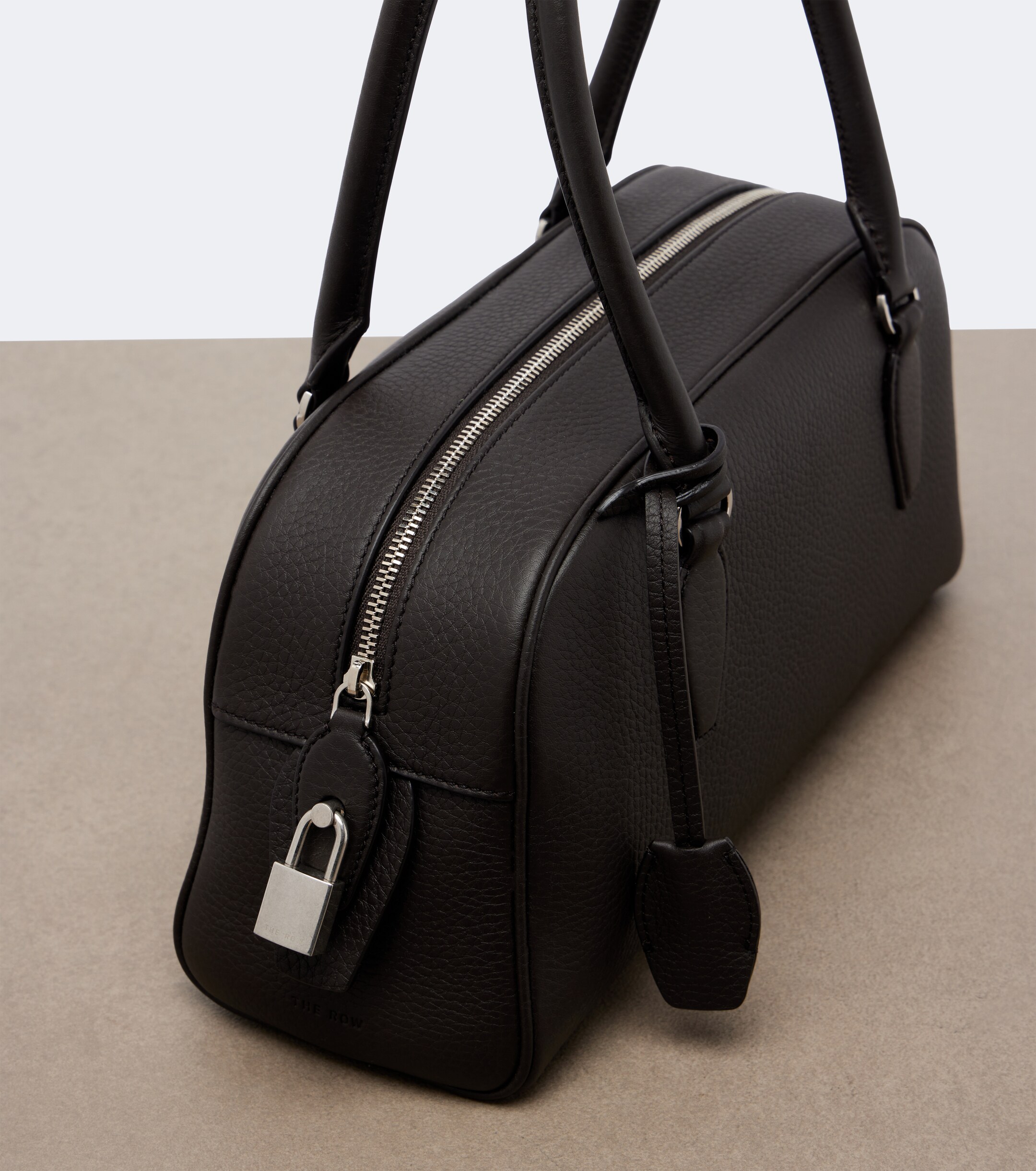 The Row E/W India Small leather shoulder bag