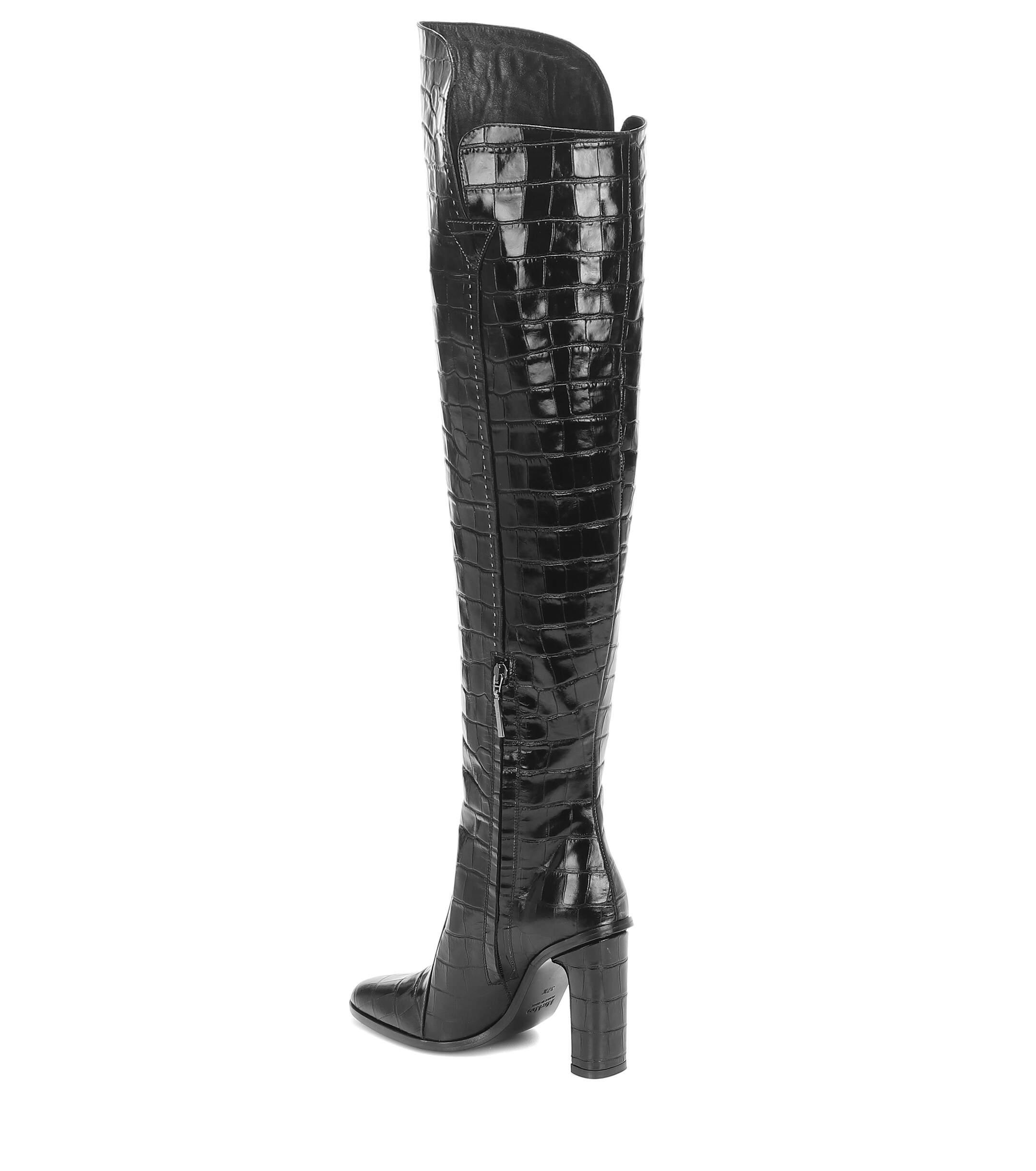 Max Mara Beboot leather over-the-knee boots