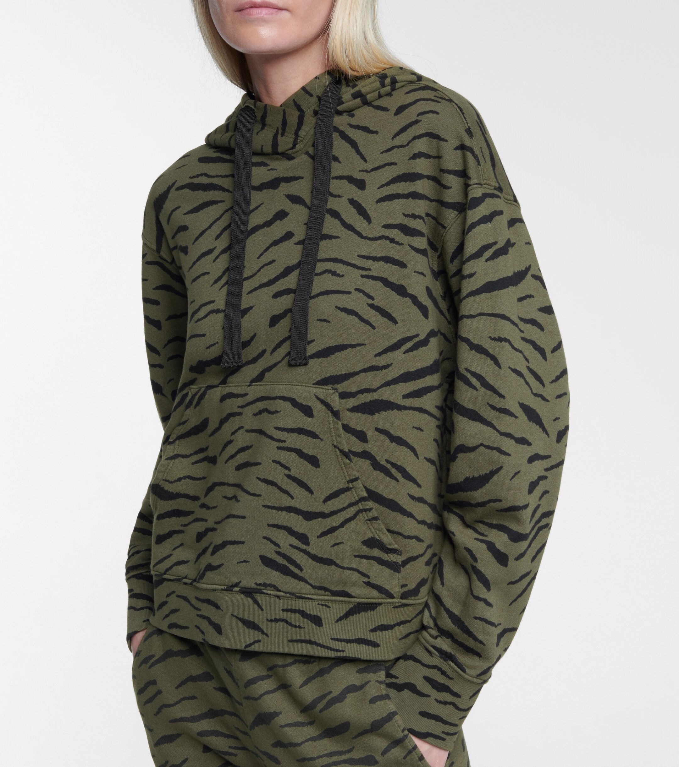 Velvet Velvet Roseanne printed cotton hoodie