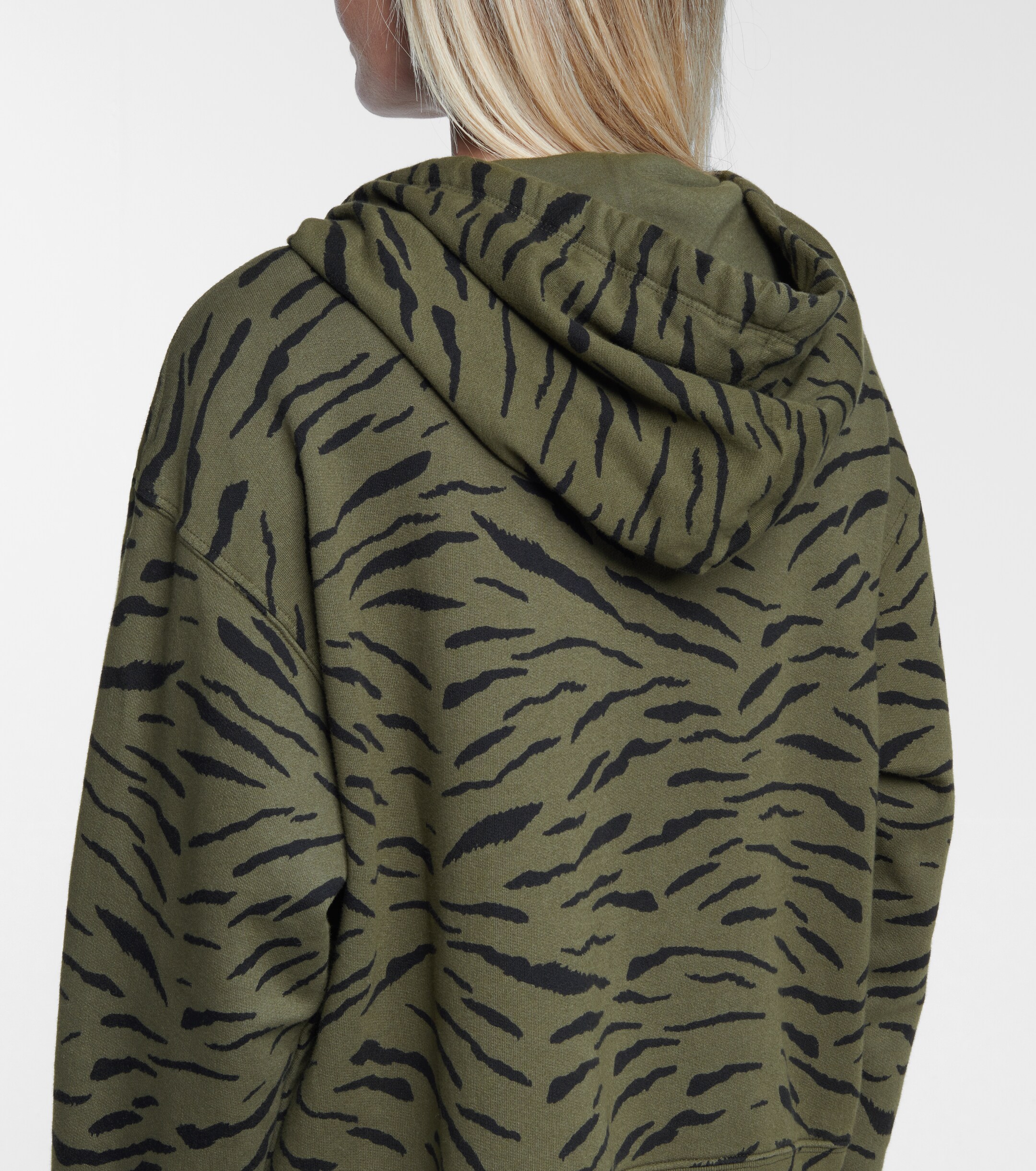 Velvet Velvet Roseanne printed cotton hoodie