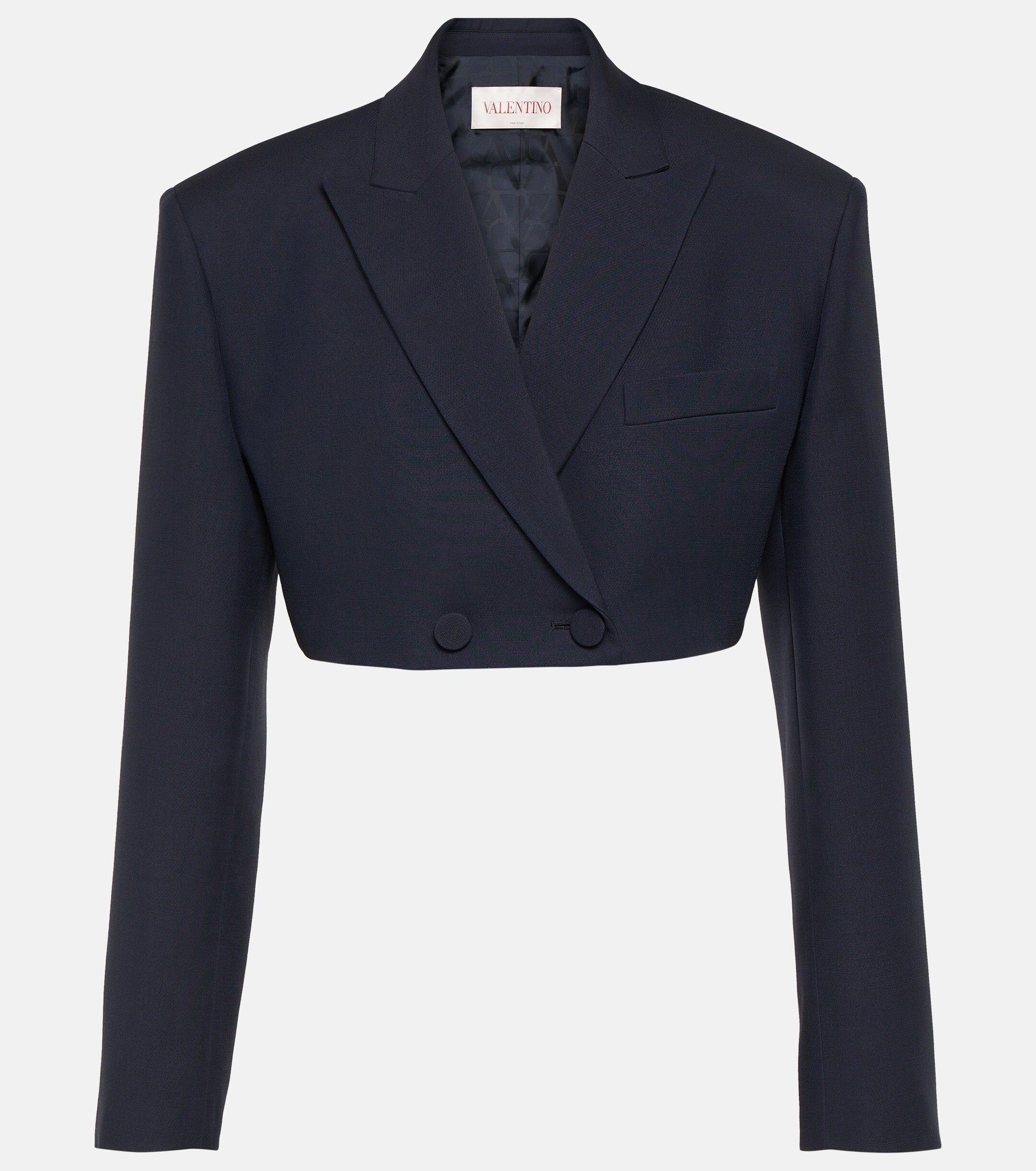 Valentino Giacca Crêpe Couture cropped blazer