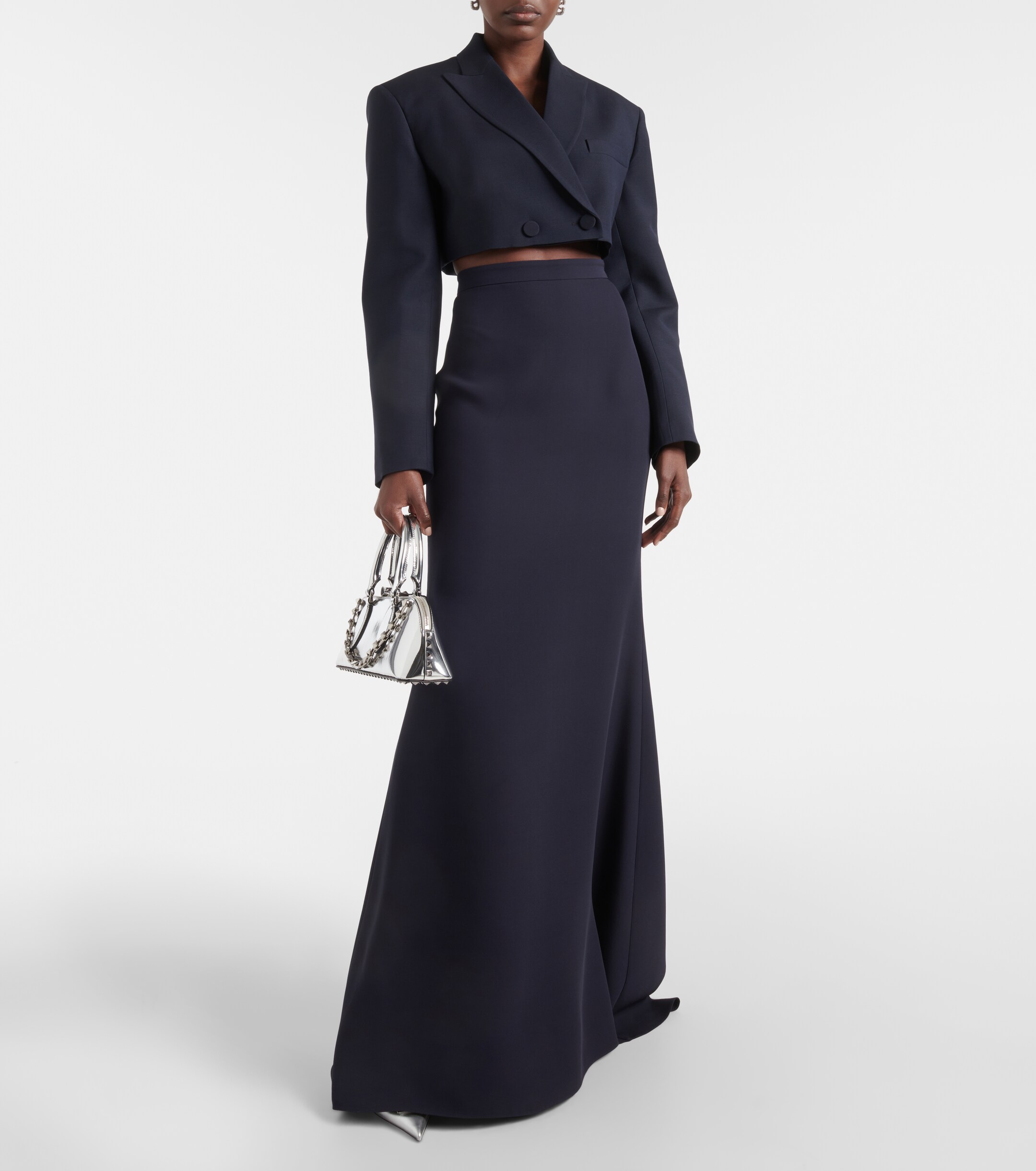 Valentino Giacca Crêpe Couture cropped blazer