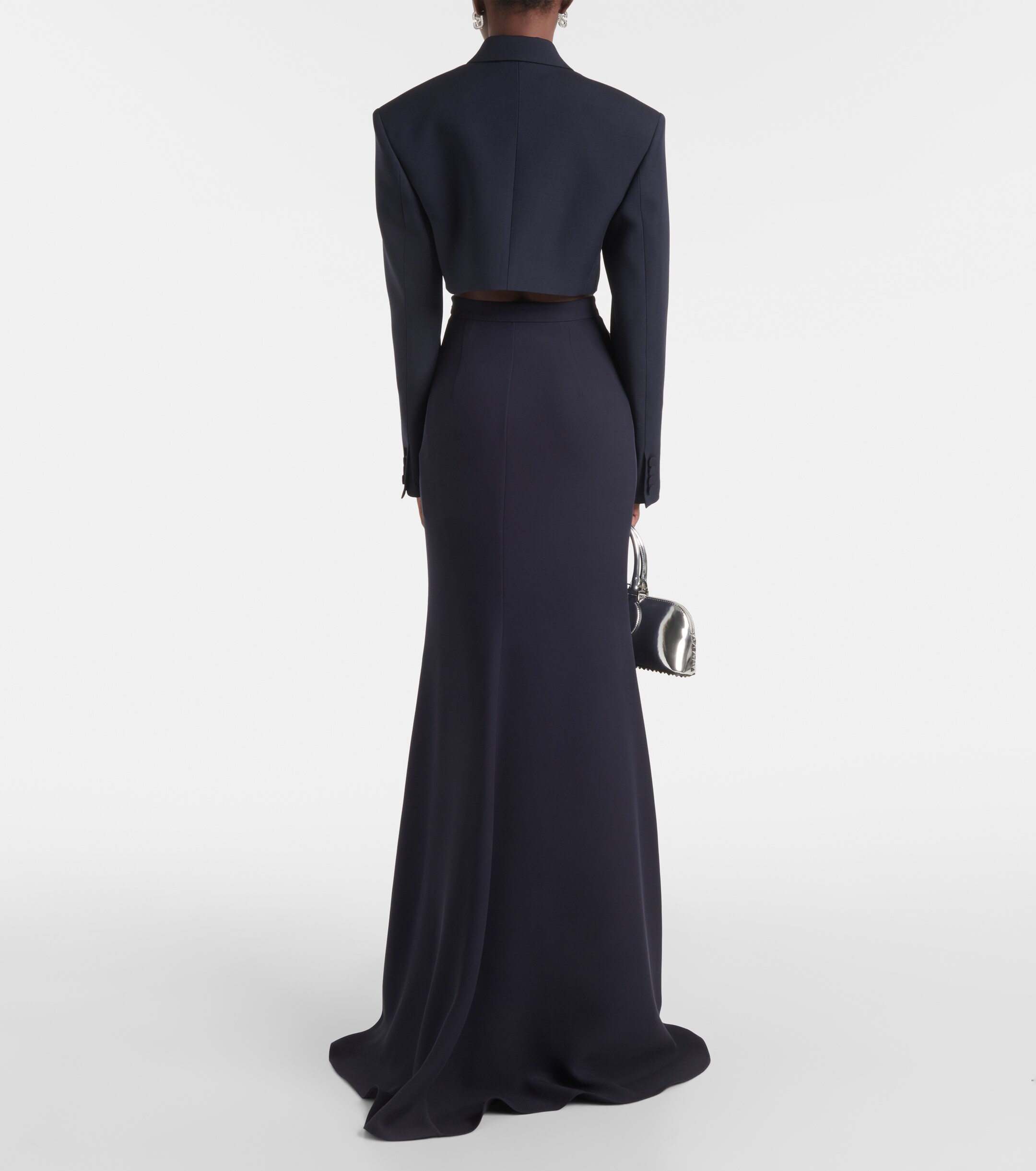 Valentino Giacca Crêpe Couture cropped blazer