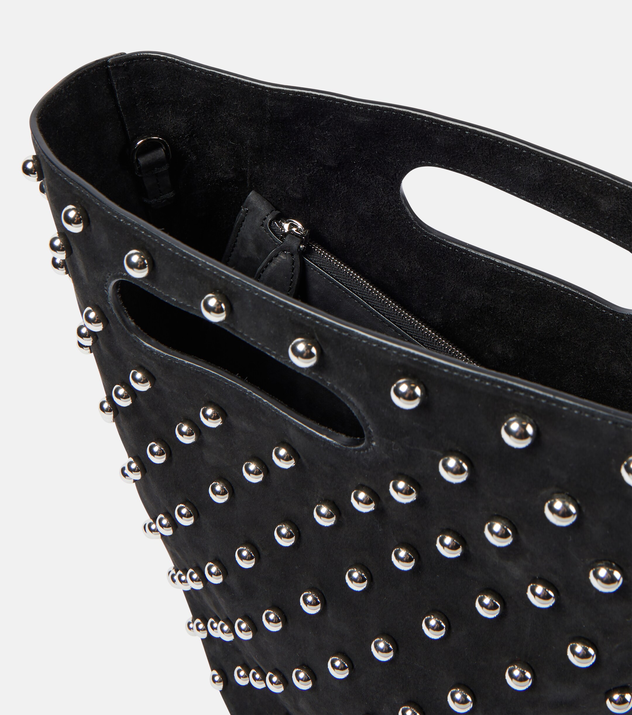 Alaïa Folded embellished suede tote bag