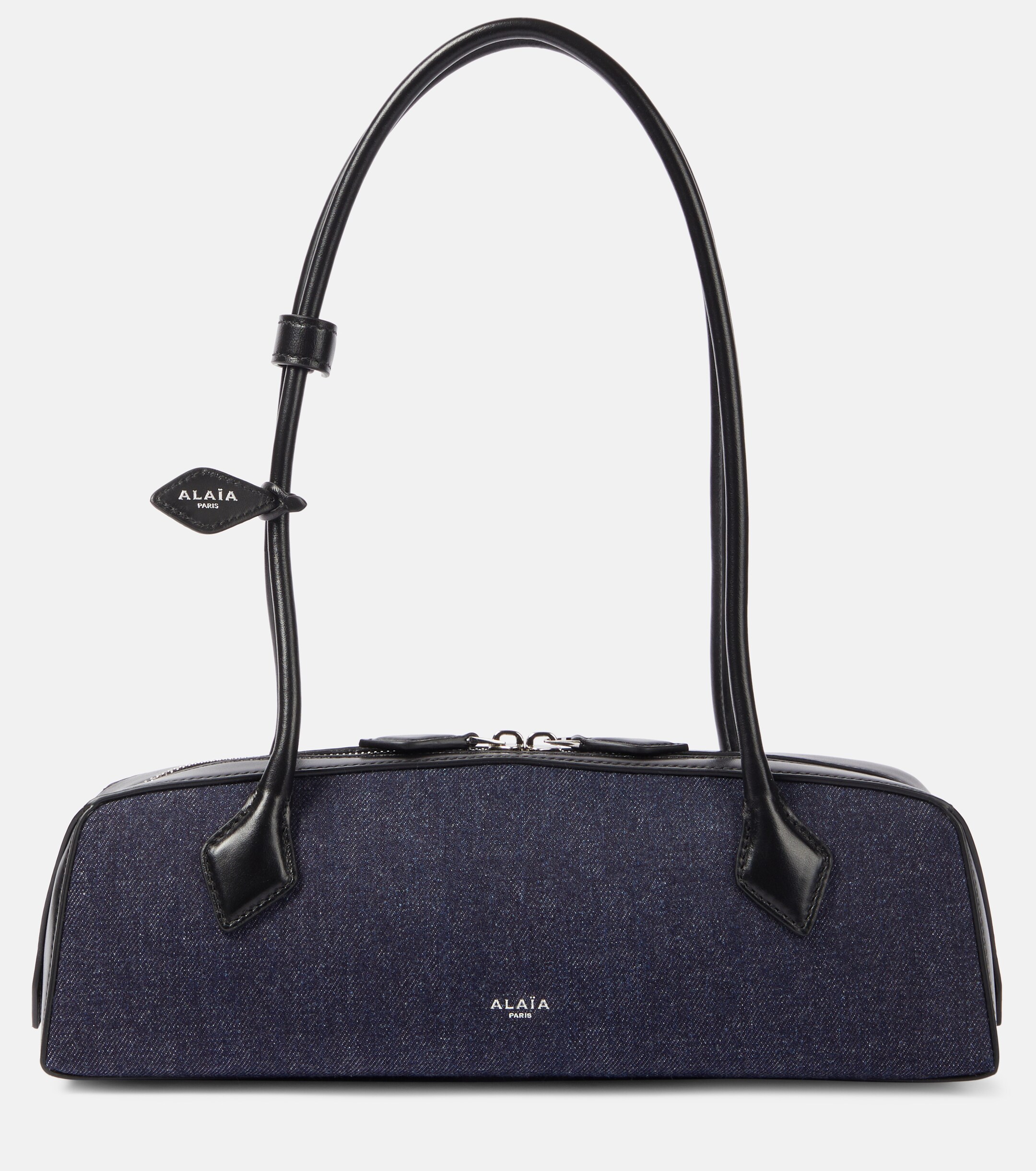 Alaïa Le Teckel Medium denim shoulder bag