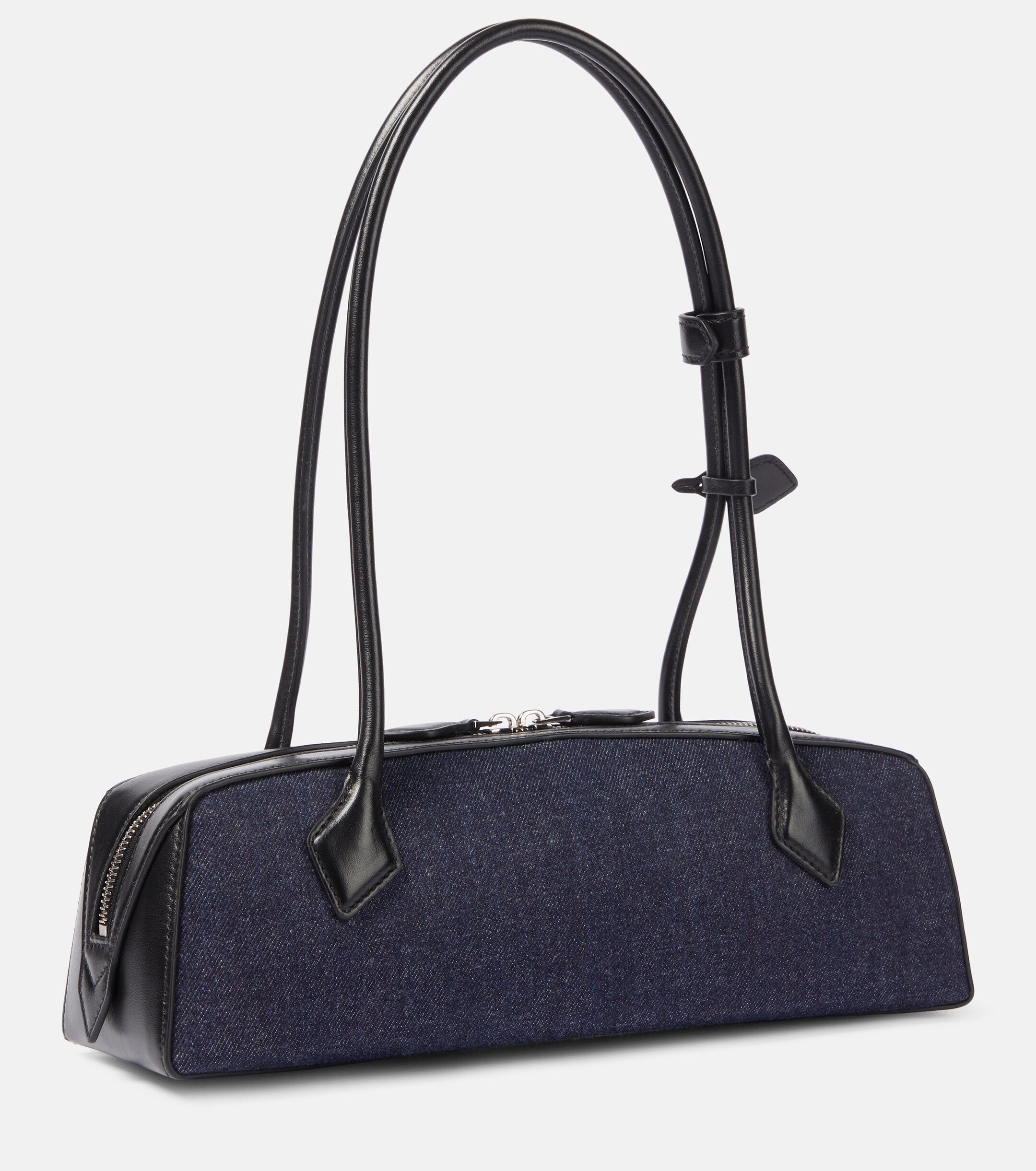 Alaïa Le Teckel Medium denim shoulder bag
