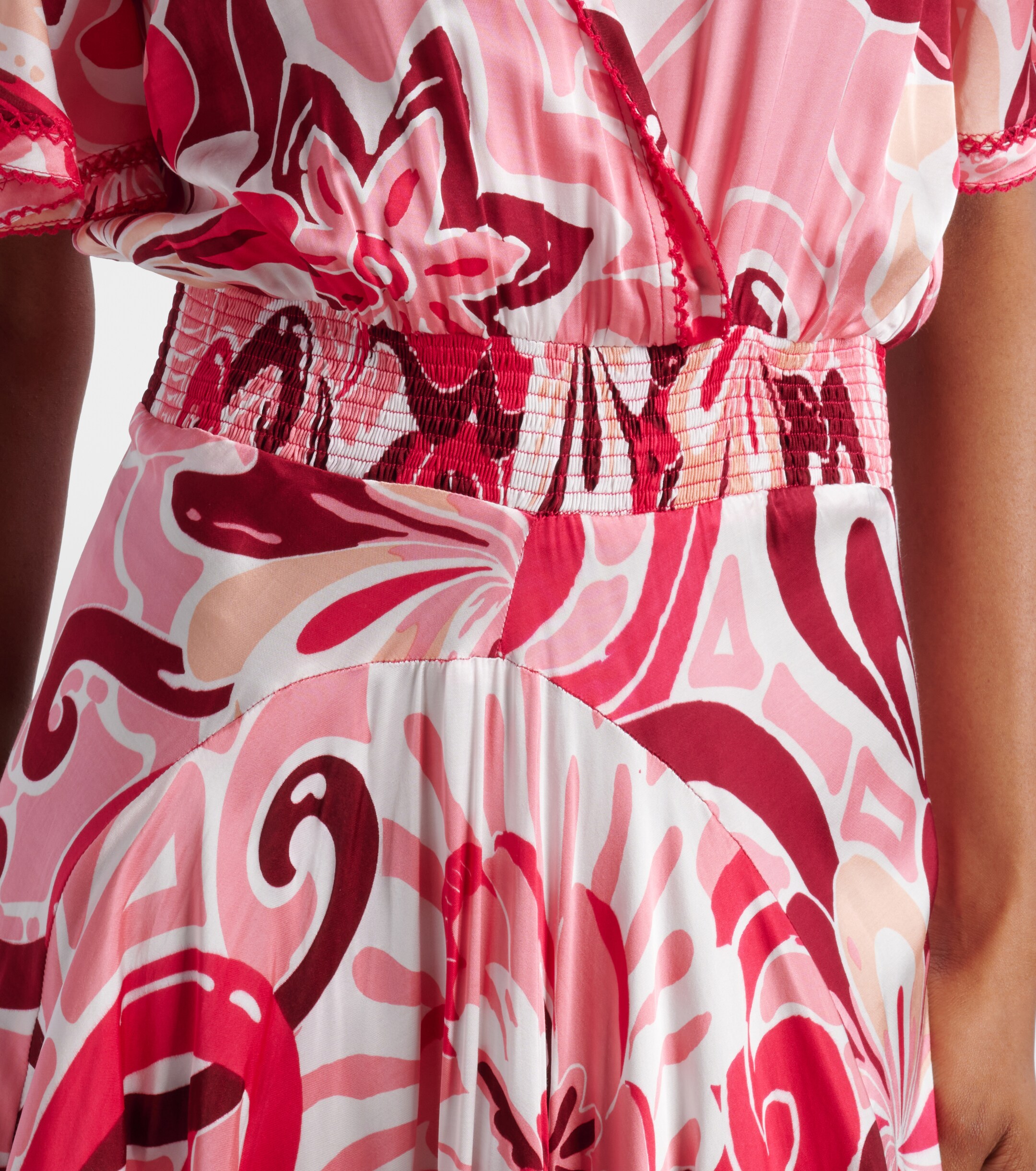 Poupette St Barth Mabelle satin maxi dress