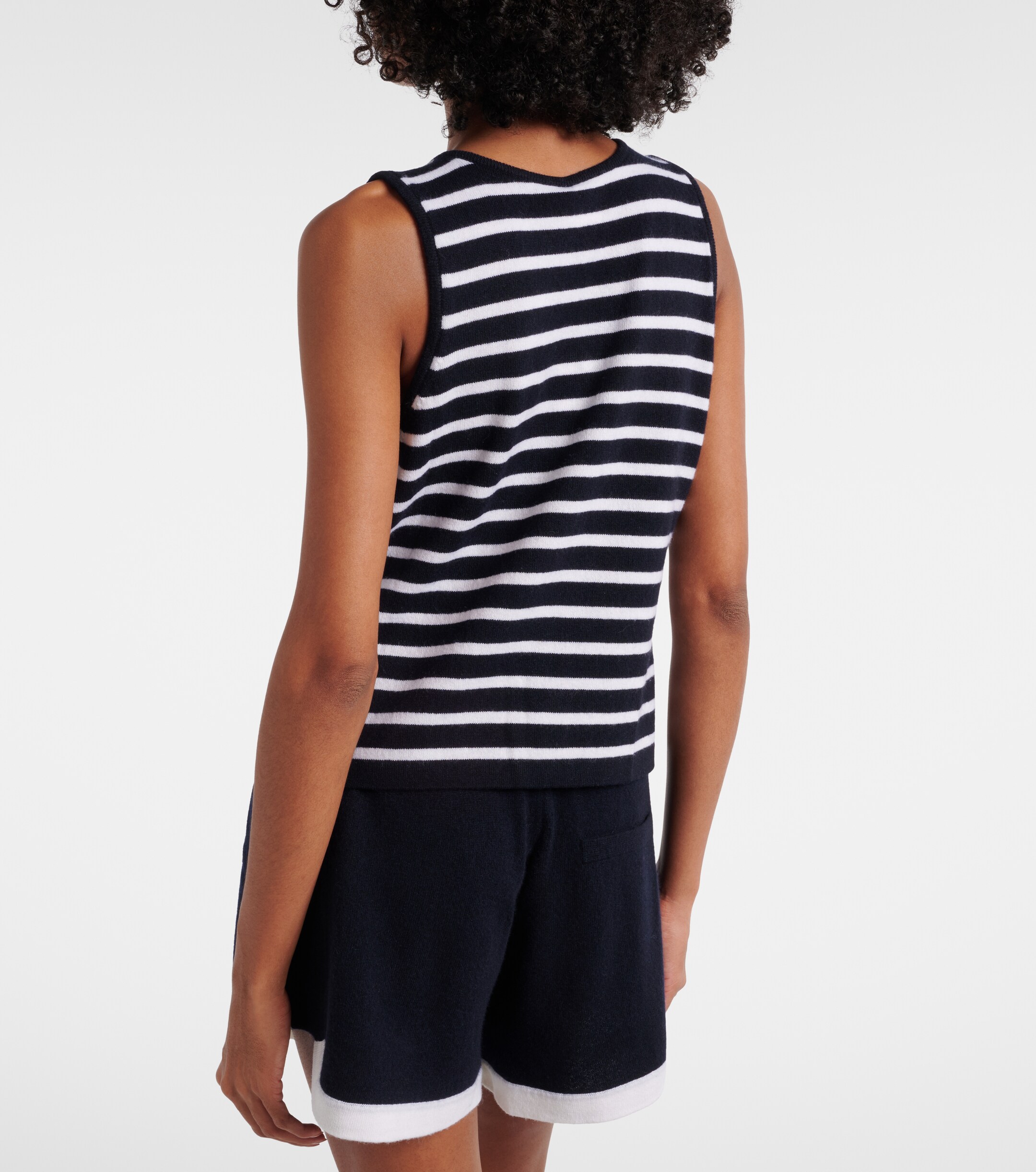 Jardin des Orangers Jardin des Orangers Striped cashmere sweater vest