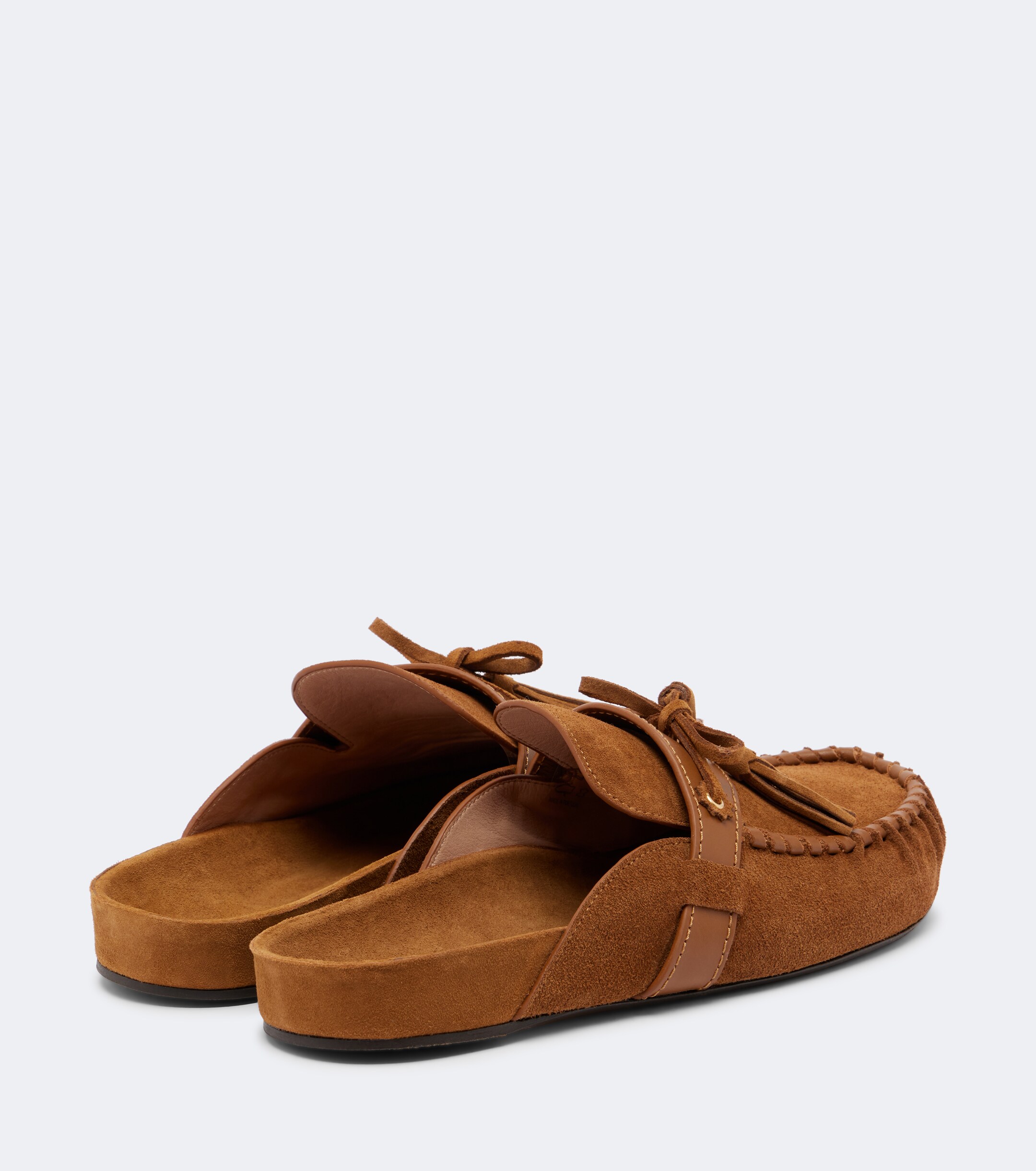 Isabel Marant Isabel Marant Malvin leather-trimmed suede mules