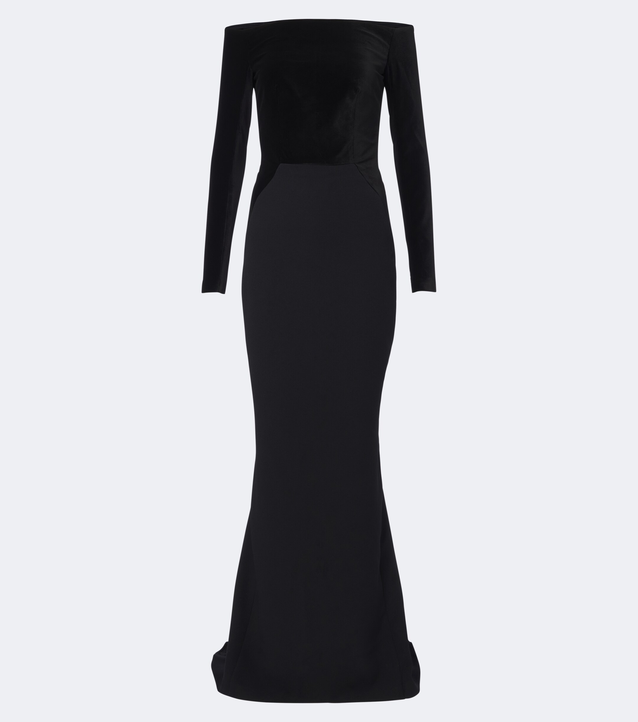 Safiyaa Safiyaa Pazienza crêpe and velvet gown