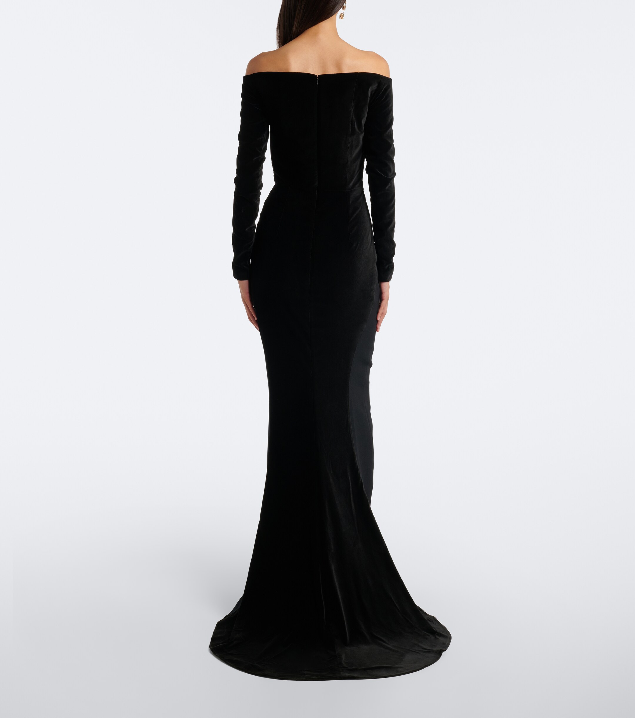 Safiyaa Safiyaa Pazienza crêpe and velvet gown