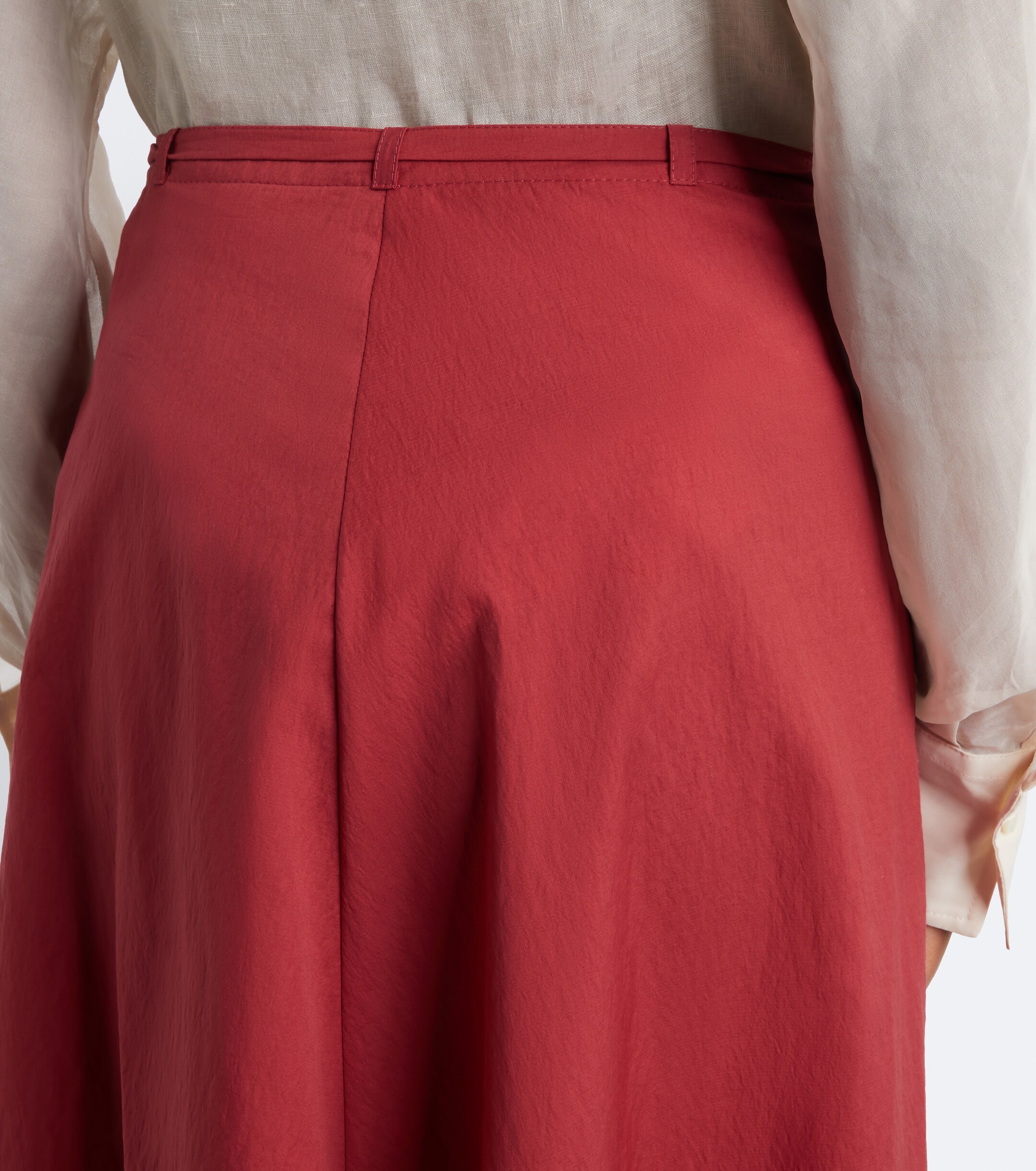 Brunello Cucinelli Brunello Cucinelli Draped cotton-blend wrap skirt