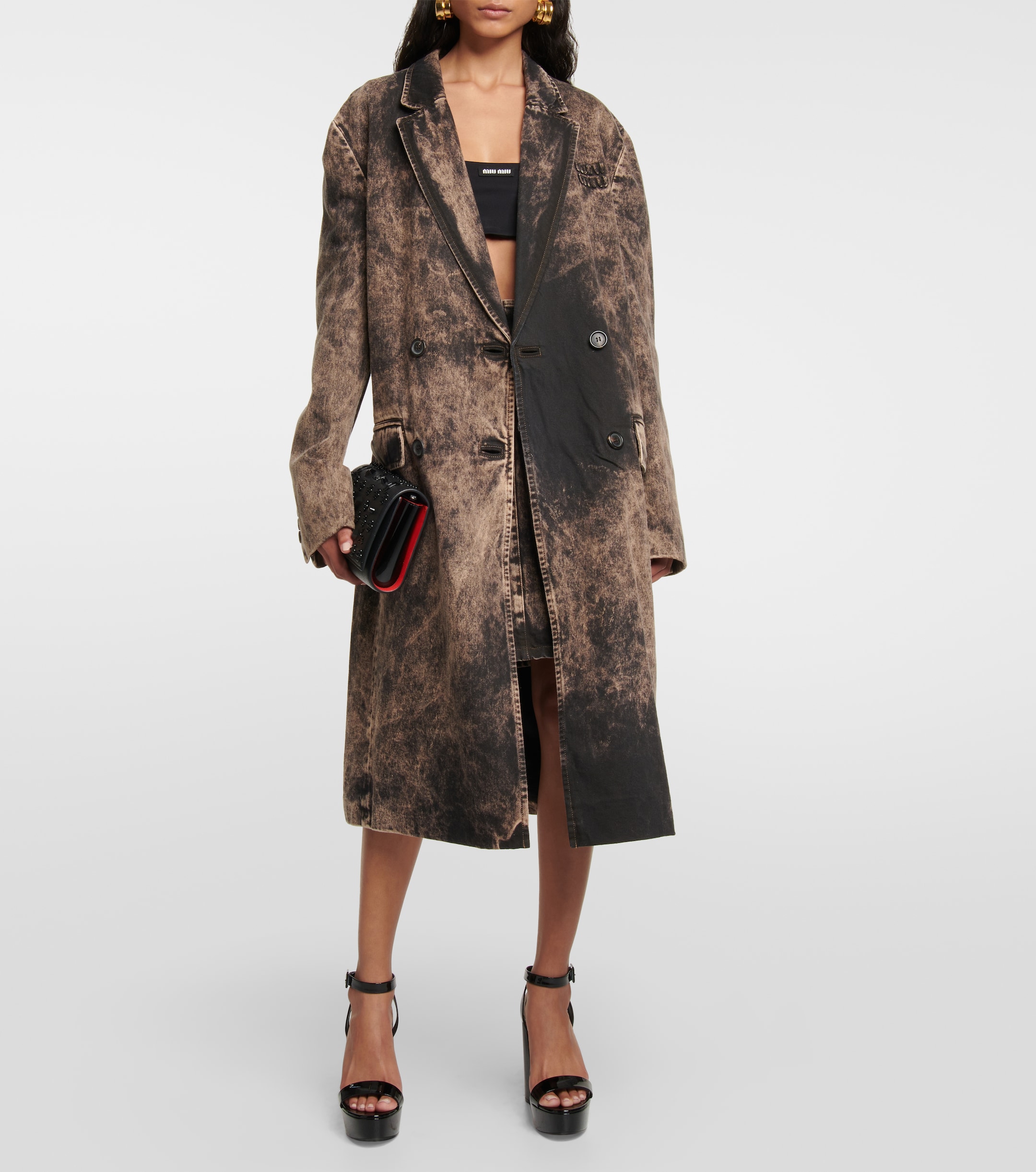 CHRISTIAN LOUBOUTIN Movida Sabina patent leather platform sandals