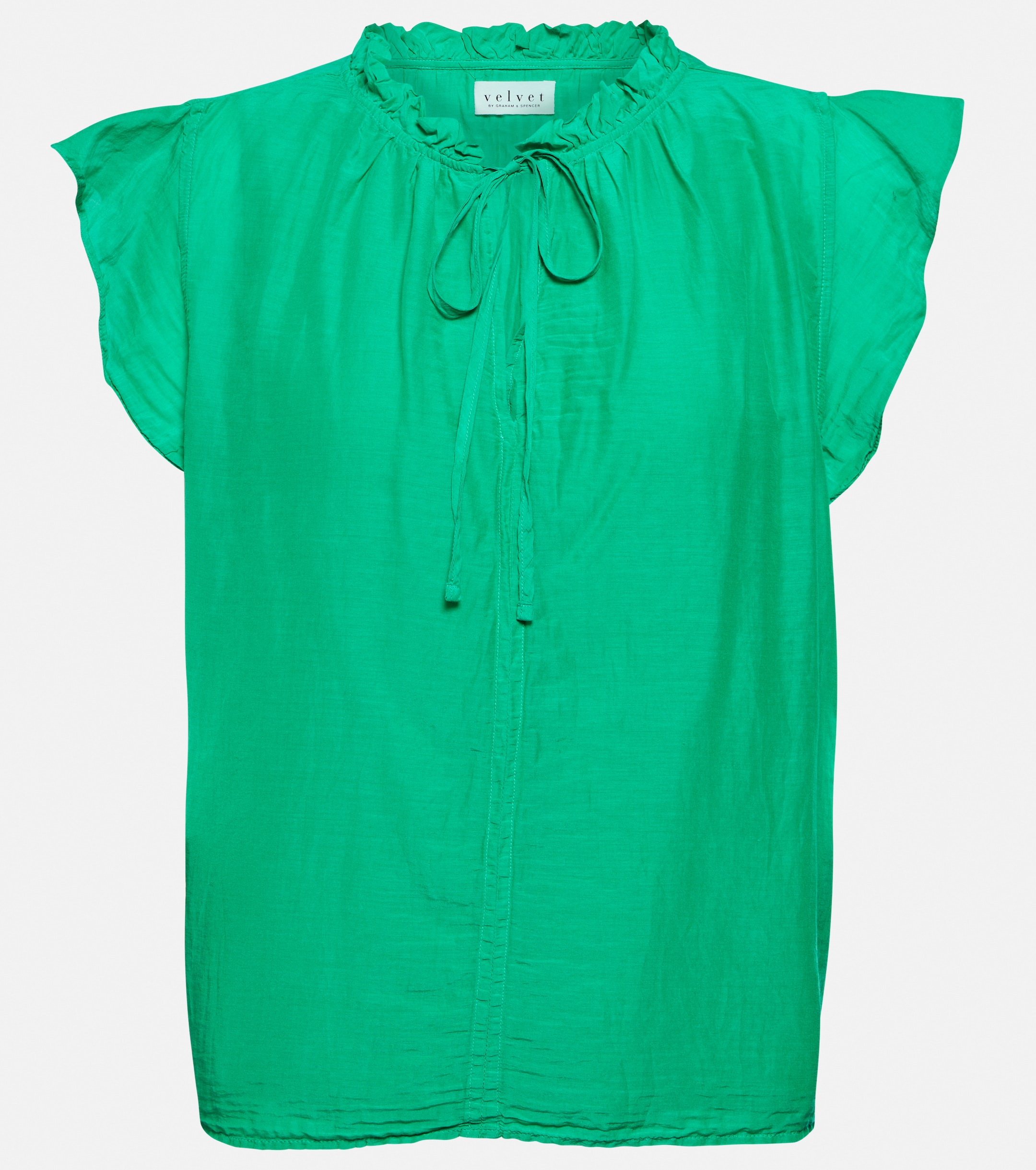 Velvet Melanie cotton and silk voile top
