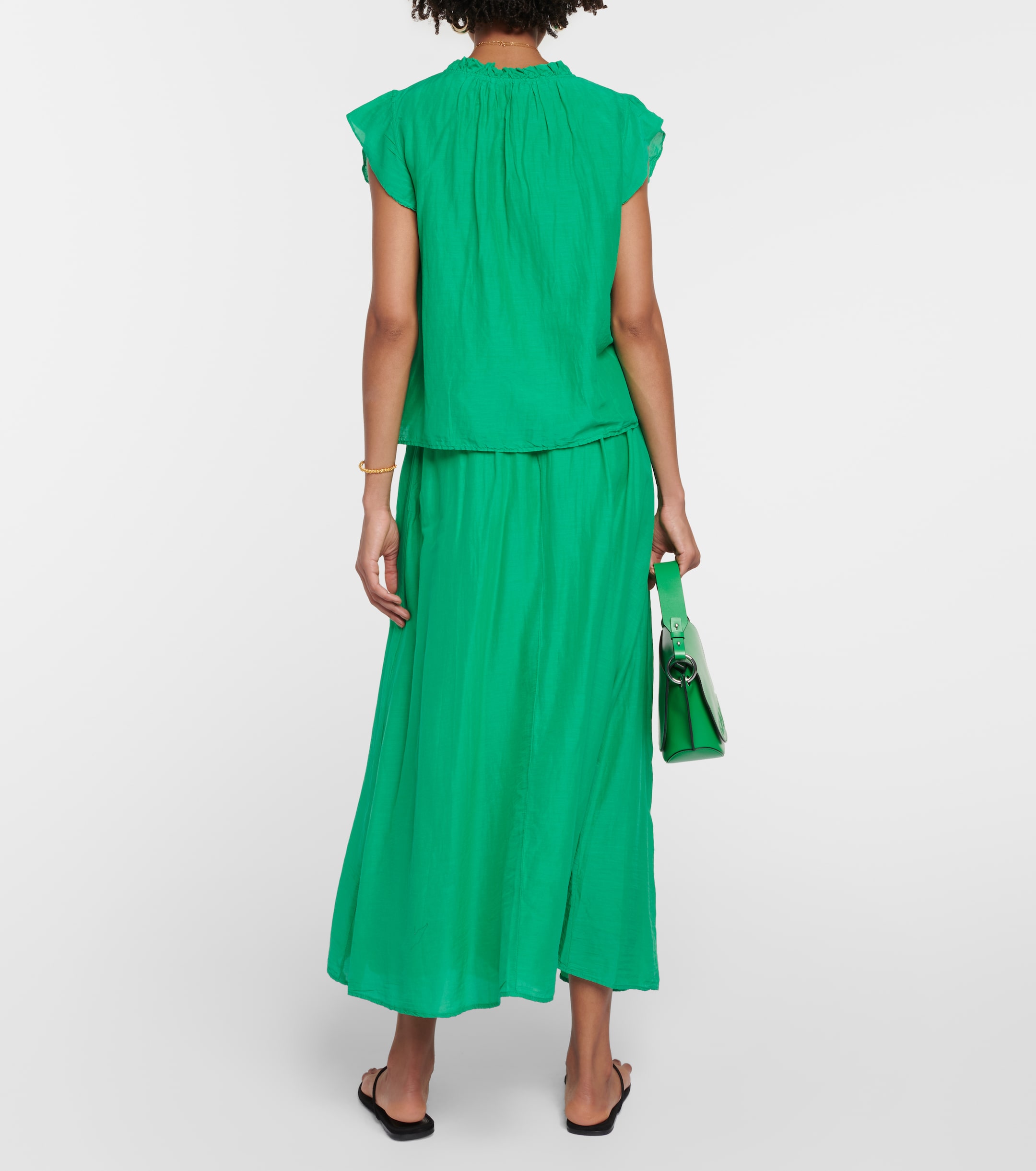 Velvet Melanie cotton and silk voile top