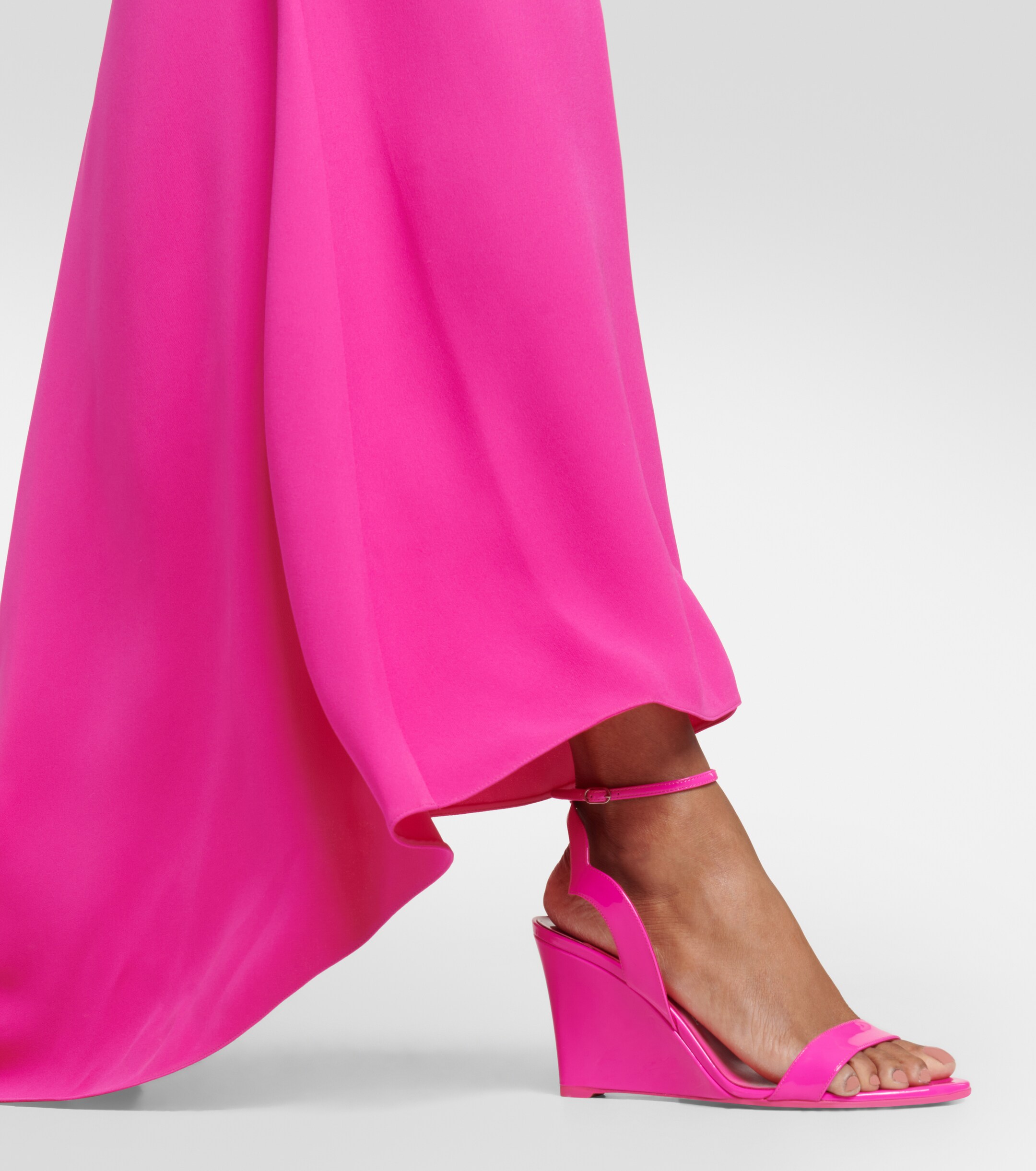 CHRISTIAN LOUBOUTIN Patent leather wedge sandals thumbnail
