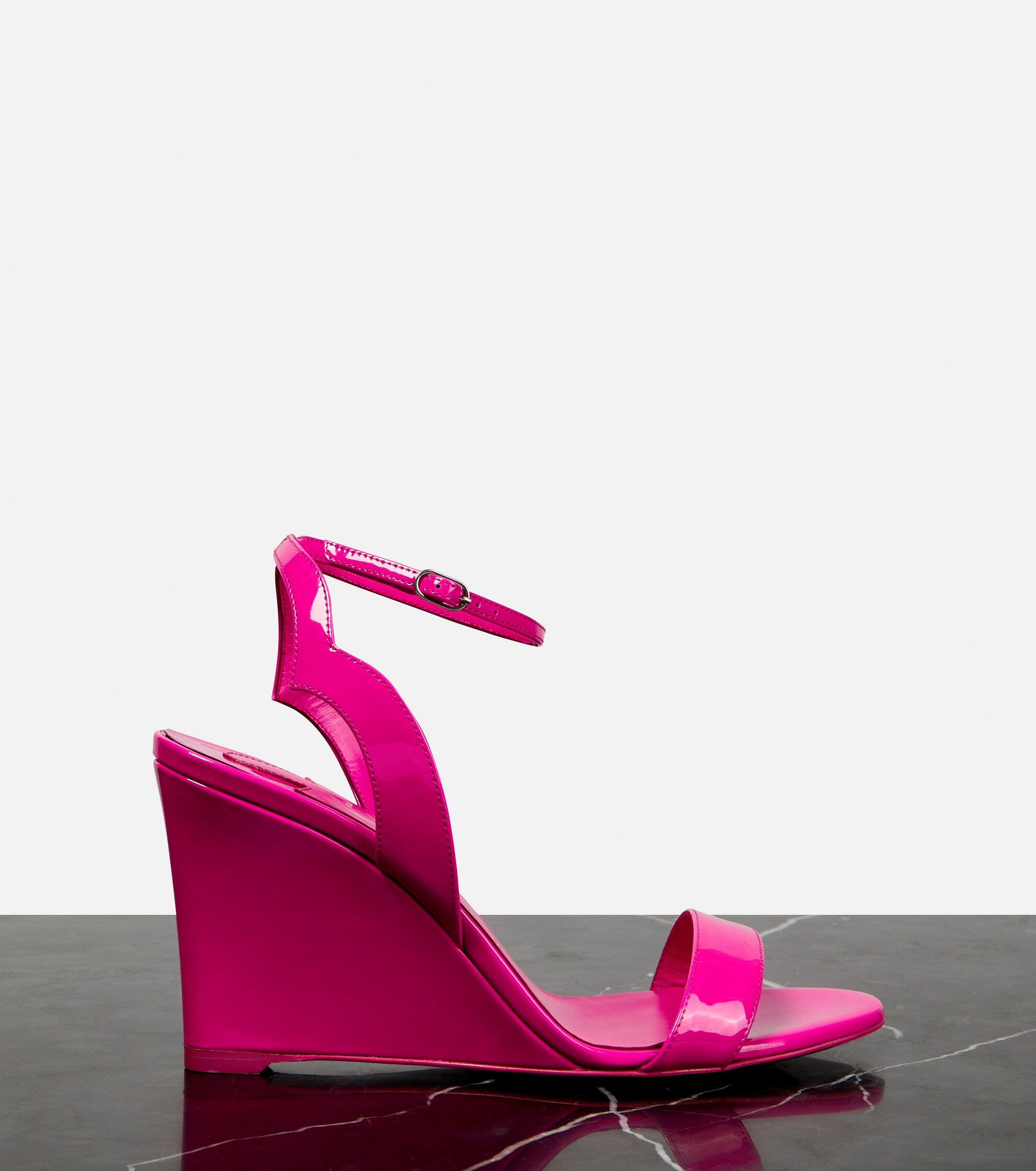 CHRISTIAN LOUBOUTIN Patent leather wedge sandals thumbnail