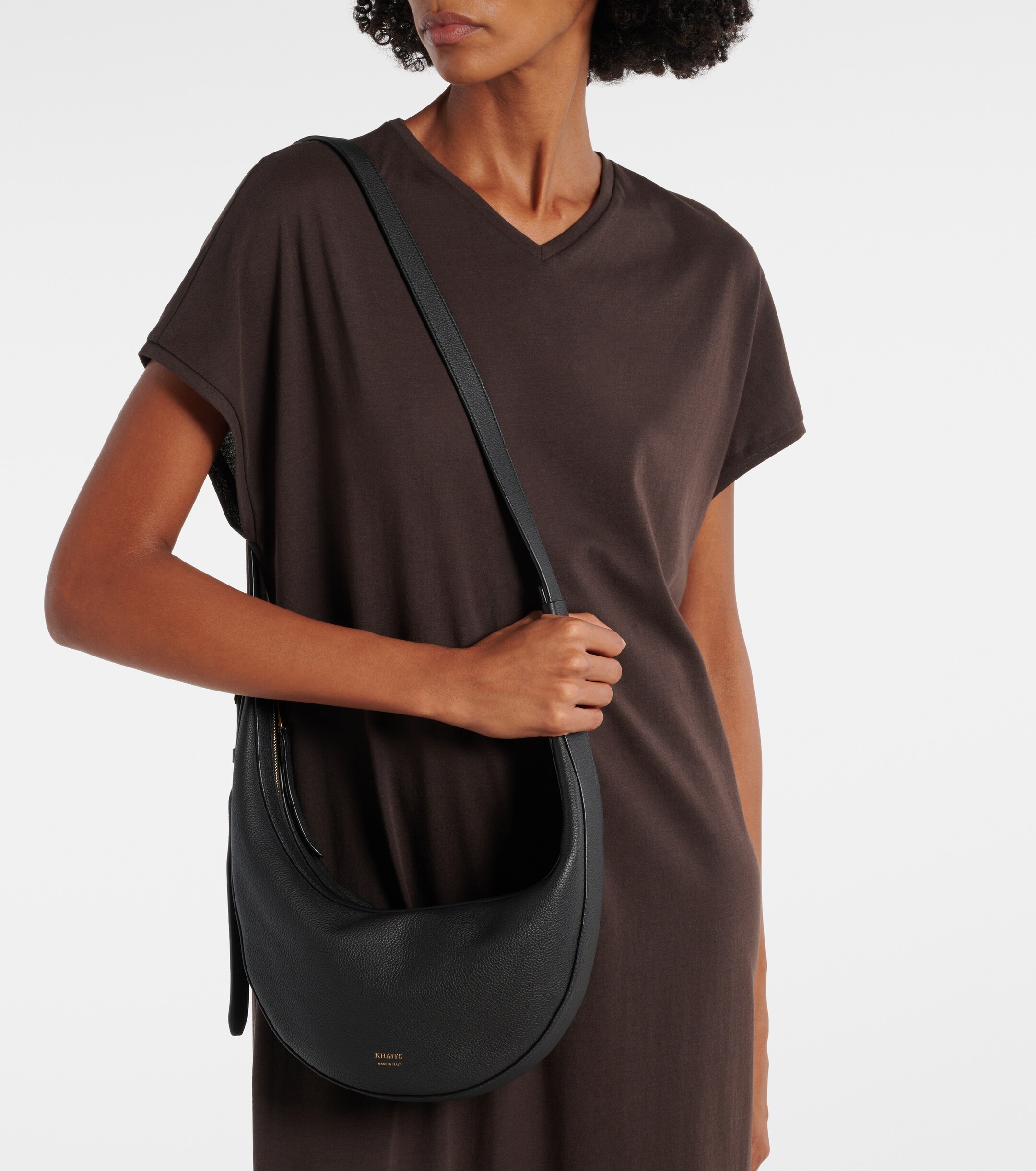 KHAITE Augustina Small leather crossbody bag