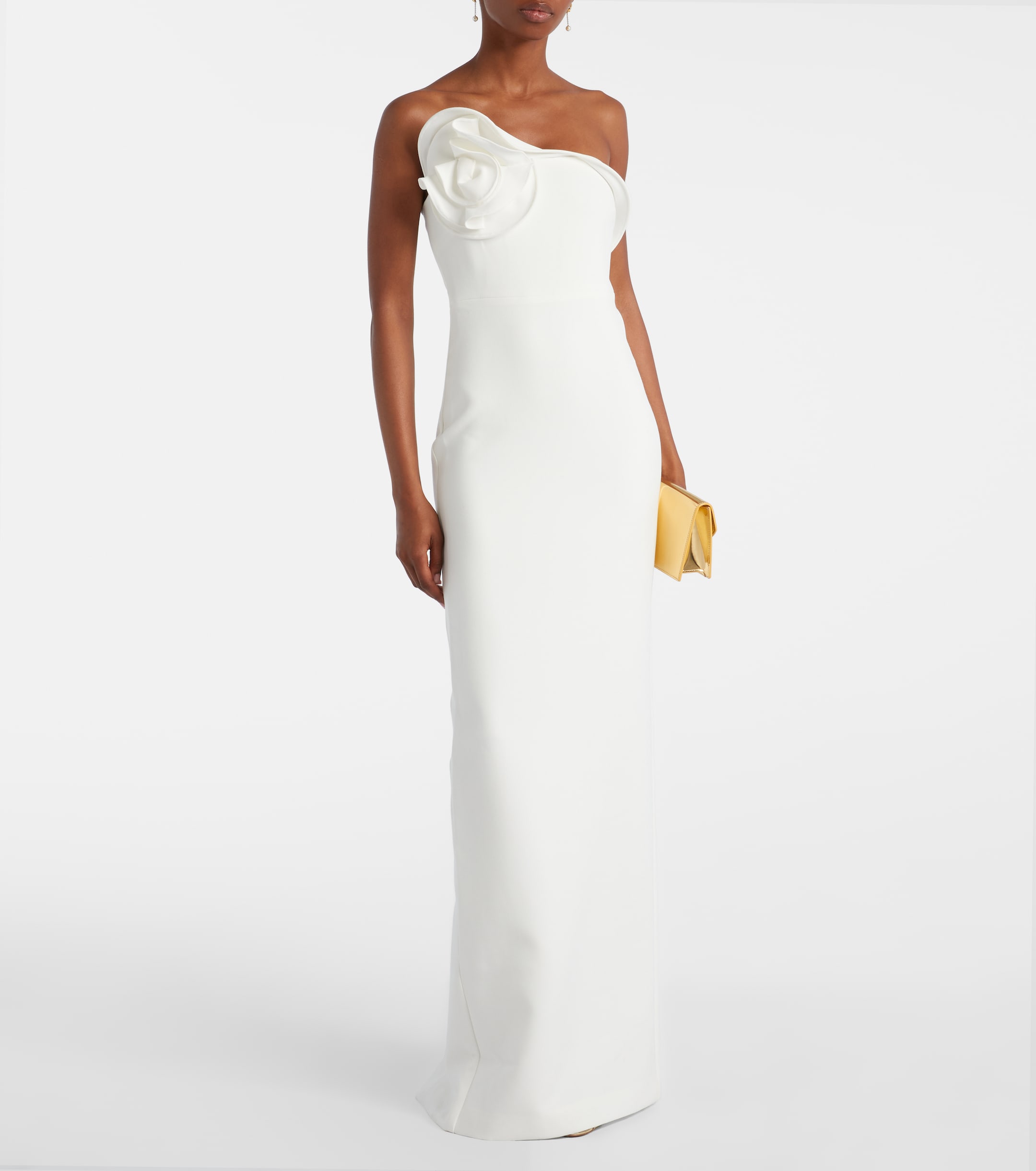 Roland Mouret Bridal one-shoulder crêpe maxi dress