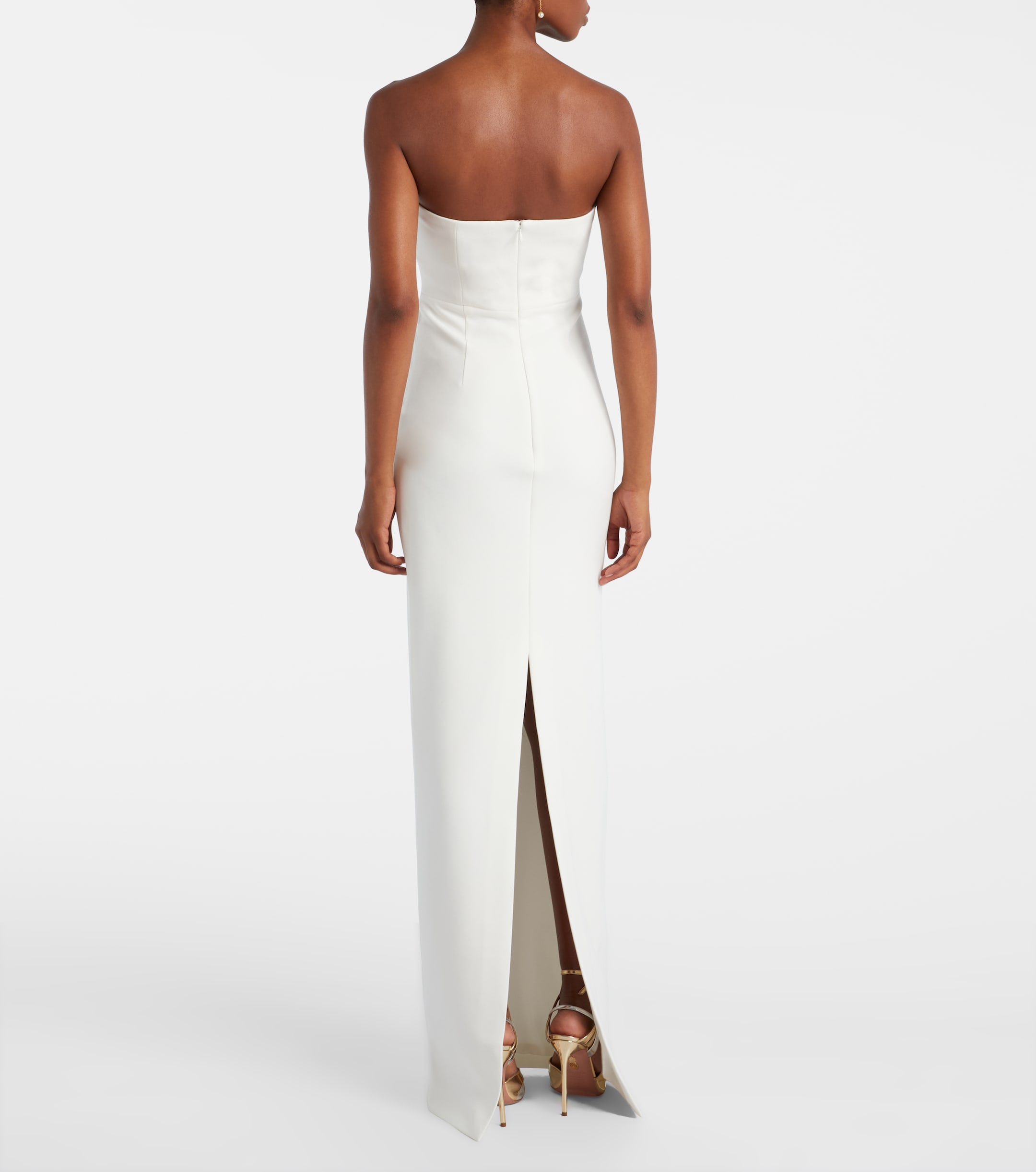 Roland Mouret Bridal one-shoulder crêpe maxi dress
