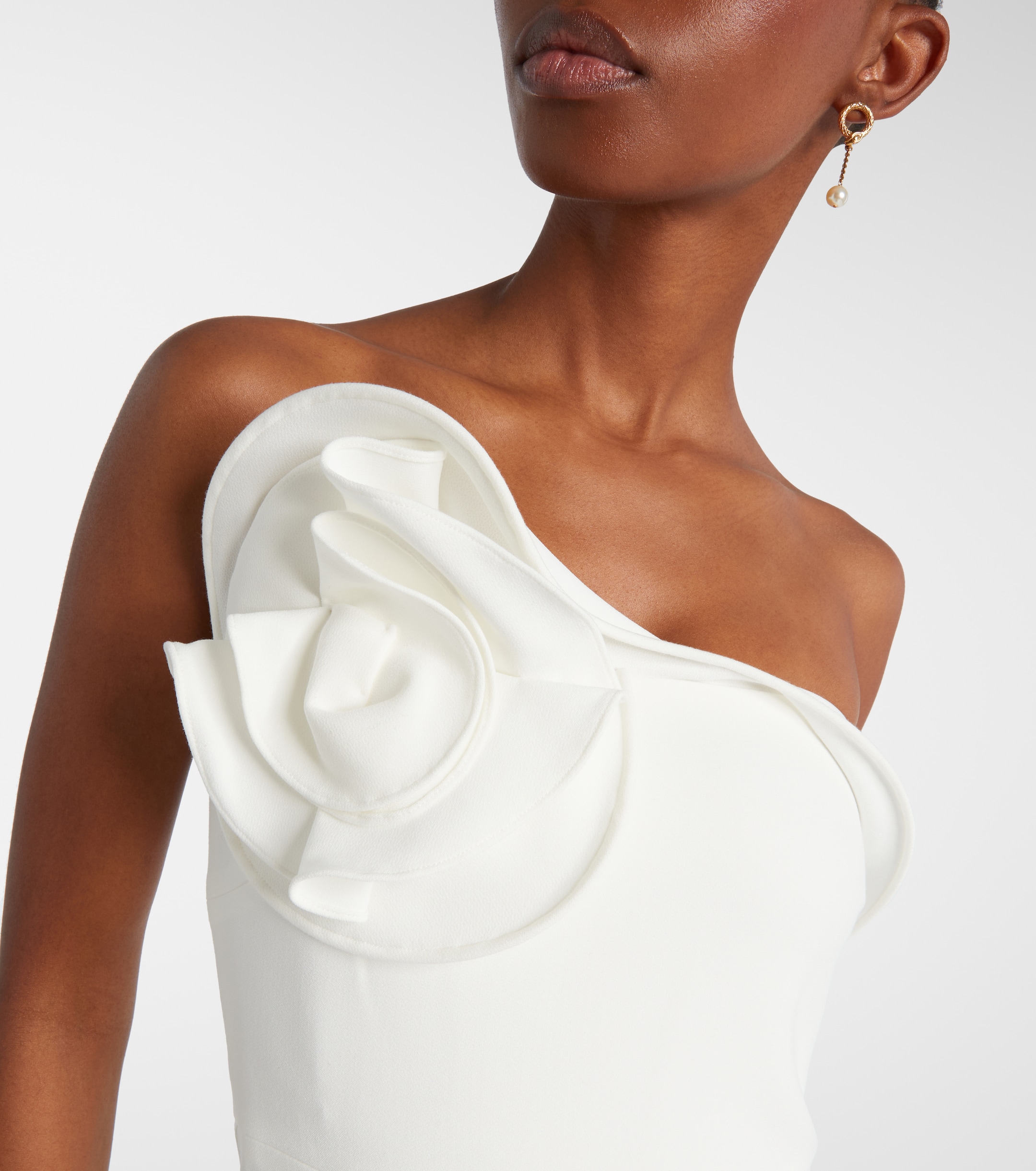 Roland Mouret Bridal one-shoulder crêpe maxi dress